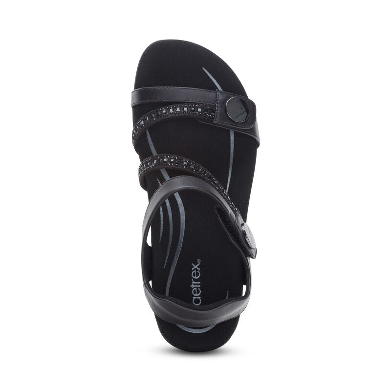 Women's Aetrex Jess Adjustable Quarter Strap Sandal 4