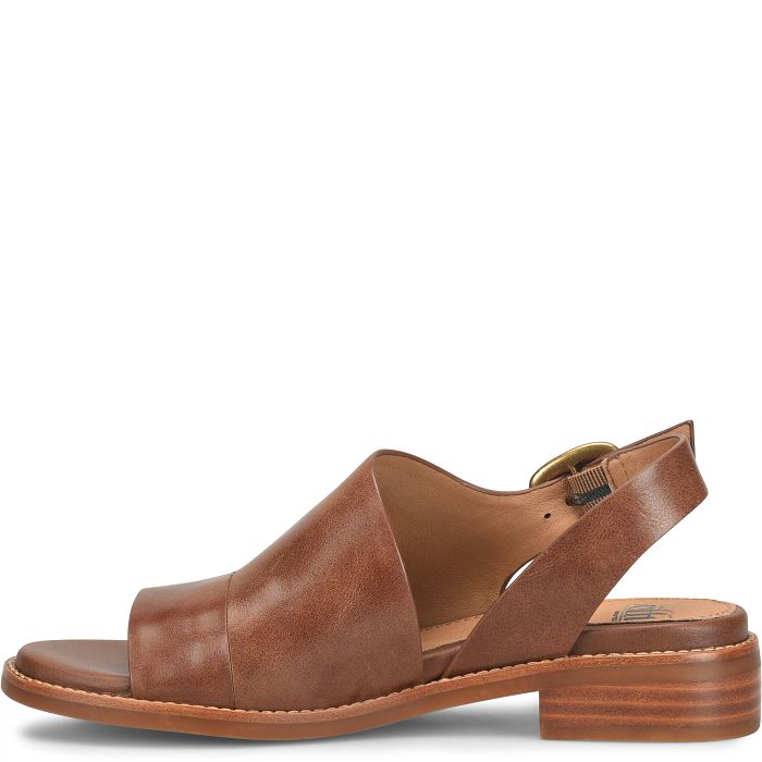 Brown sandal on a white background