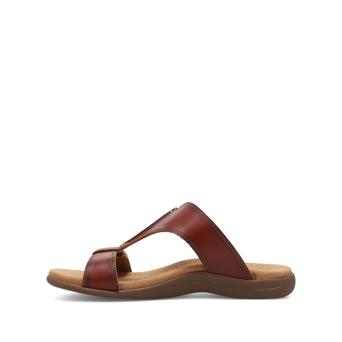 Brown sandal on a white background