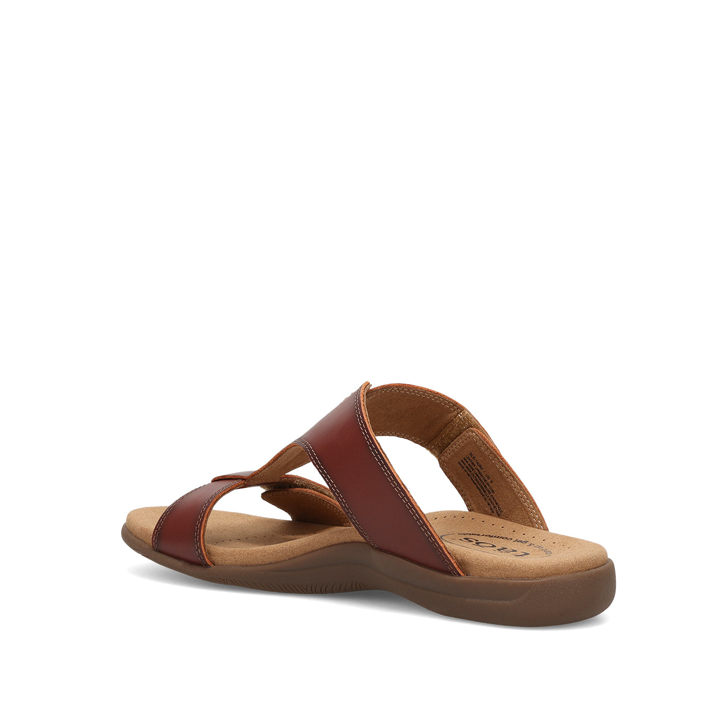 Brown sandal on a white background