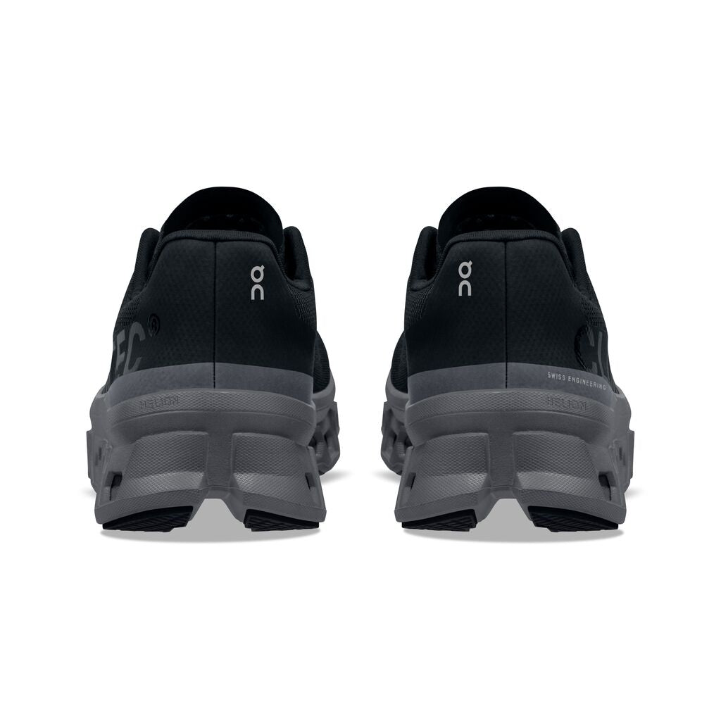 Women's On-Running Cloudmonster Color: Black | Magnet