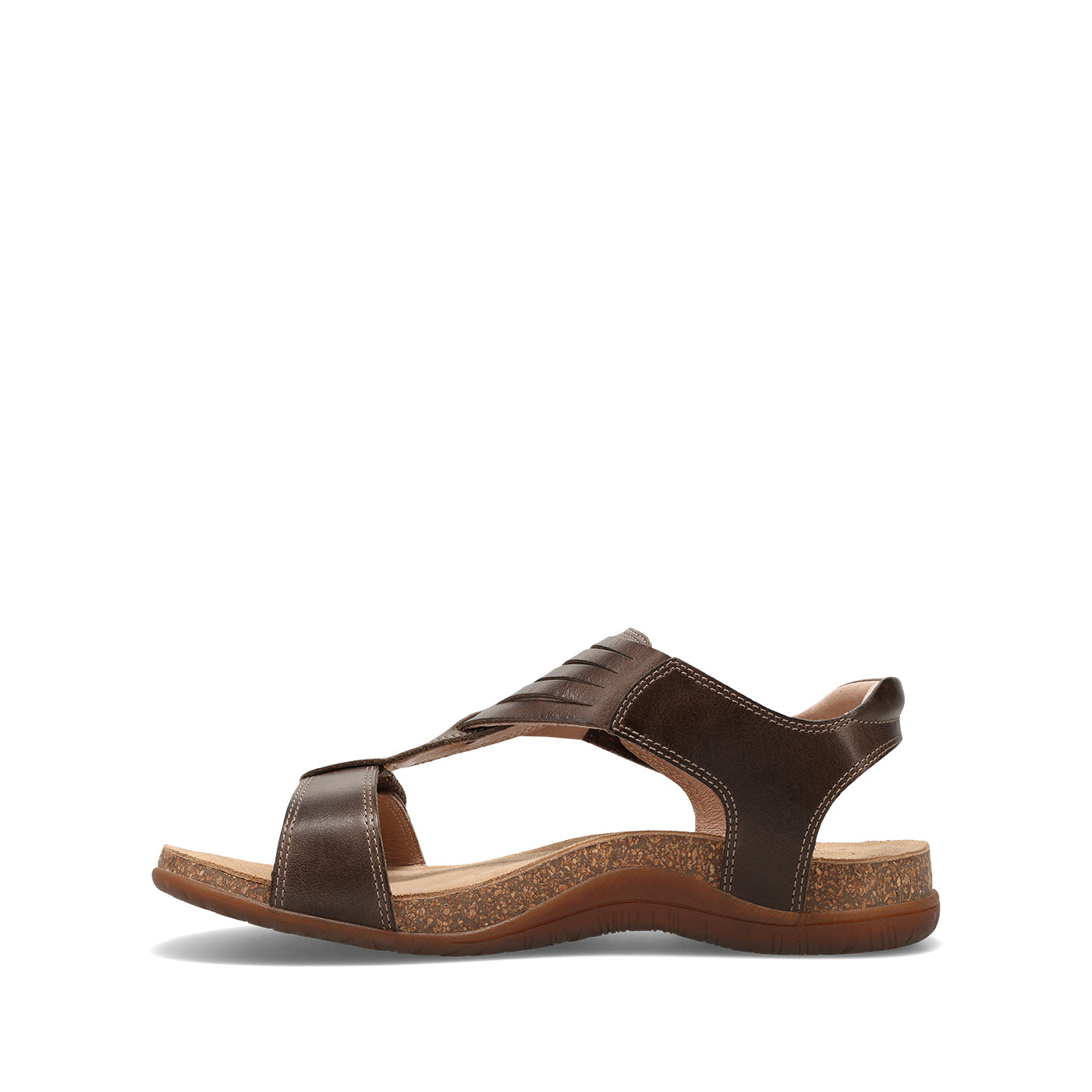 Brown sandal on a white background
