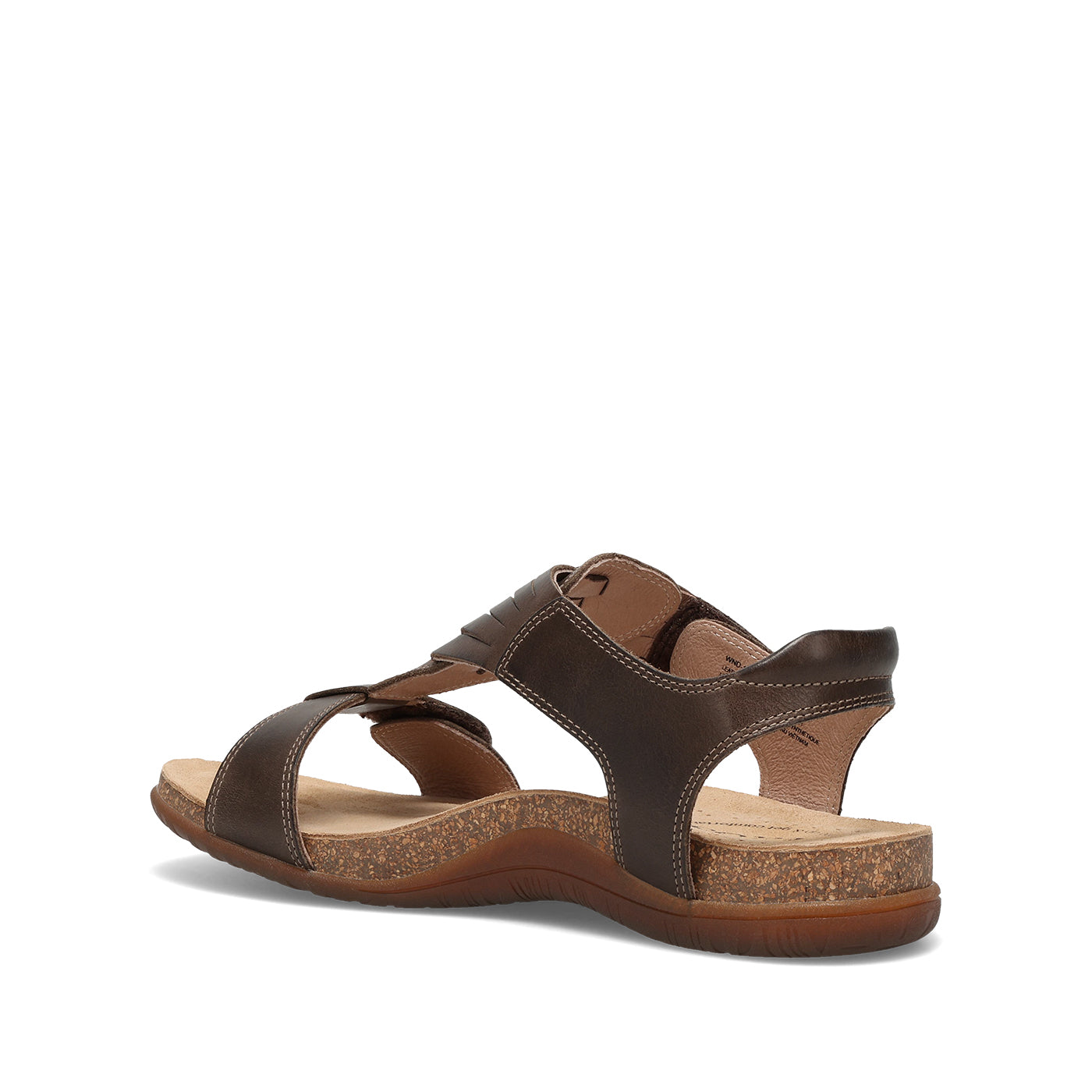 Brown sandal on a white background