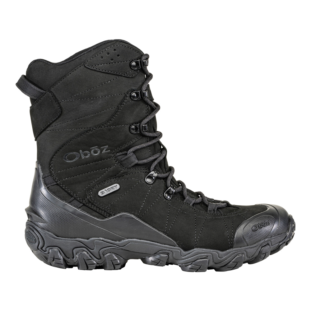 Men's Oboz Bridger 10" Insulated Waterproof Boot Color: Black Sea 2