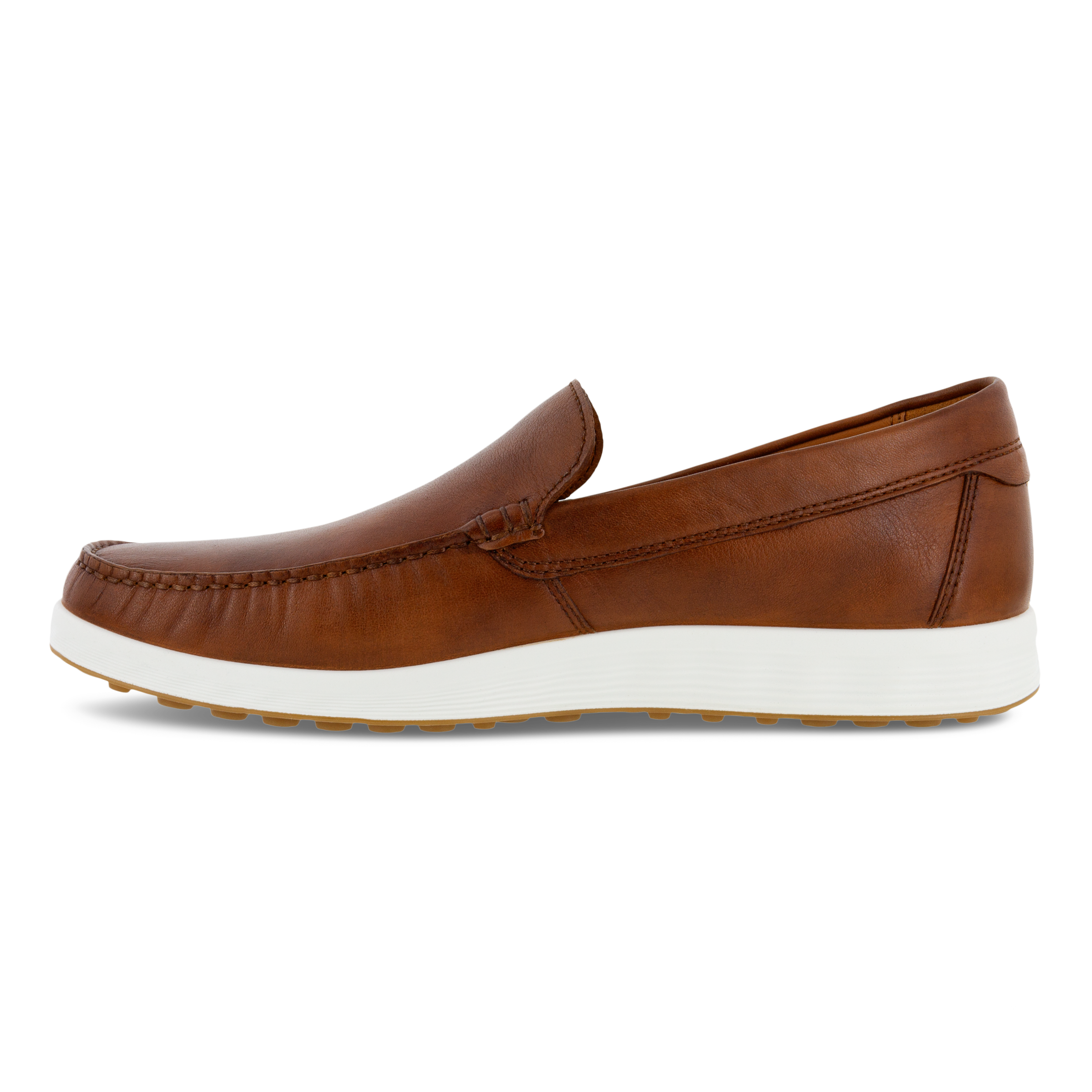 Men's Ecco Lite Moc Classic Shoe Color: Cognac 5