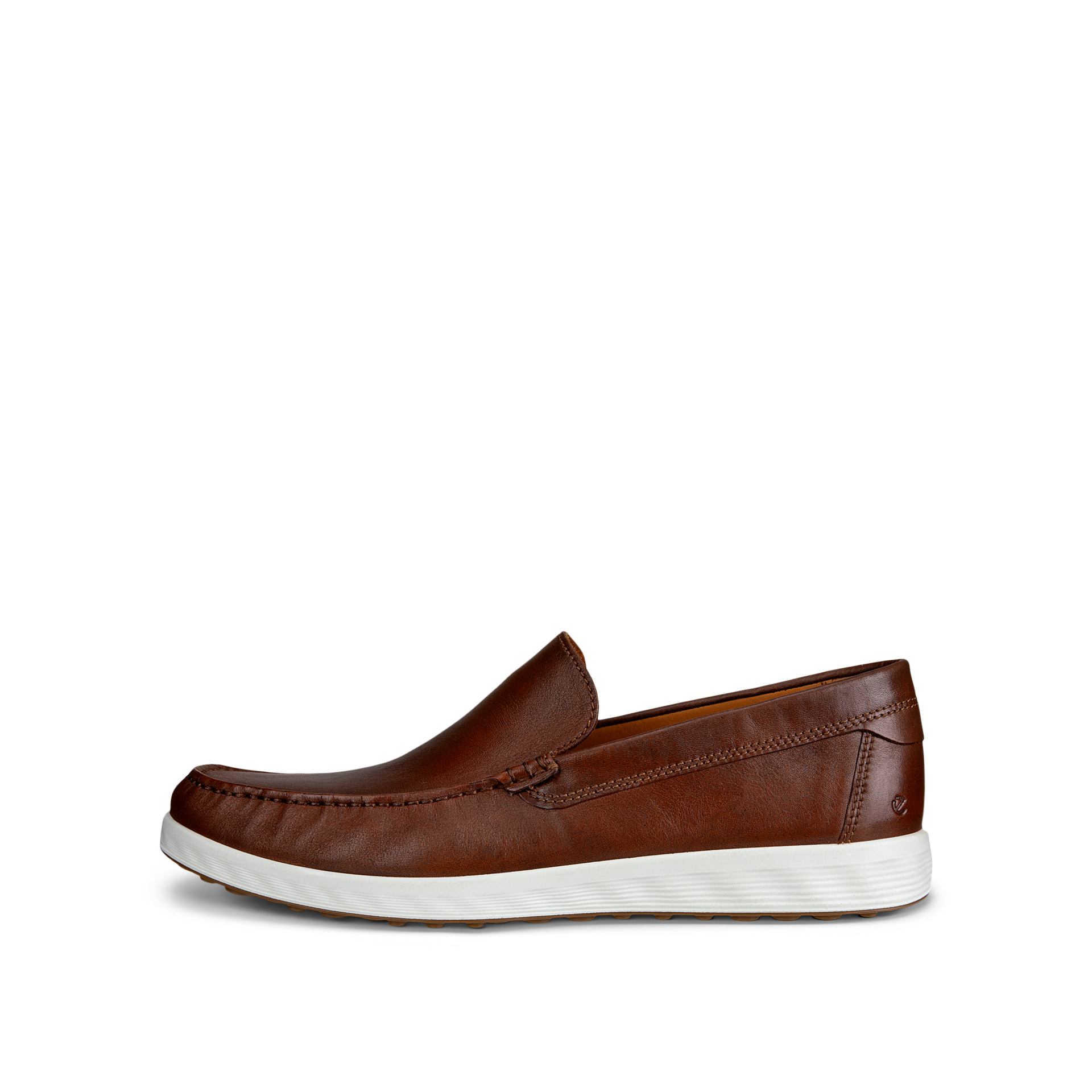 Men's Ecco Lite Moc Classic Shoe Color: Cognac 2