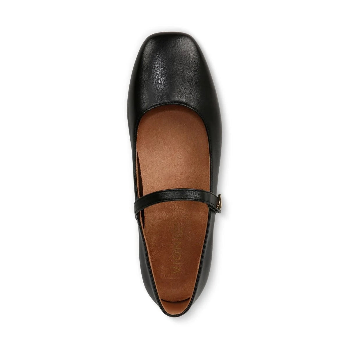Women's Vionic Alameda Mary Jane Flat Color: Black Leather 6