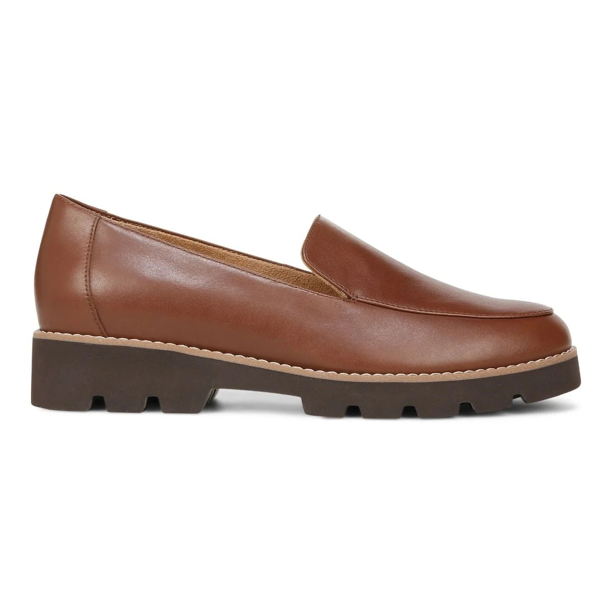 Women's Vionic Kensley Loafer Color: Brown Leather