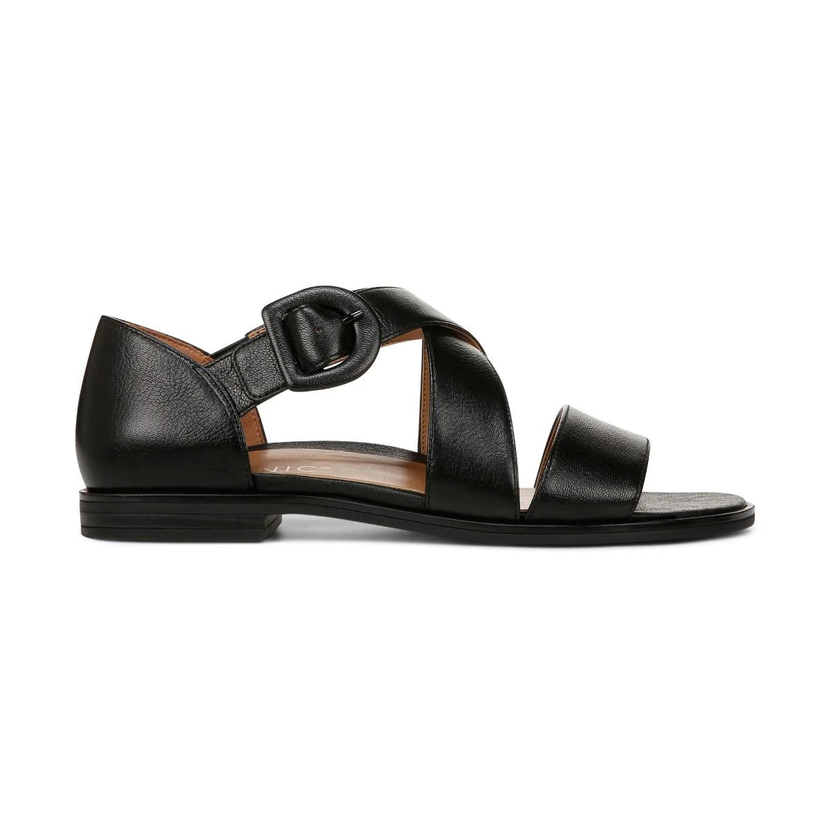 Women's Vionic Pacifica Strappy Sandal Color: Black Leather 2