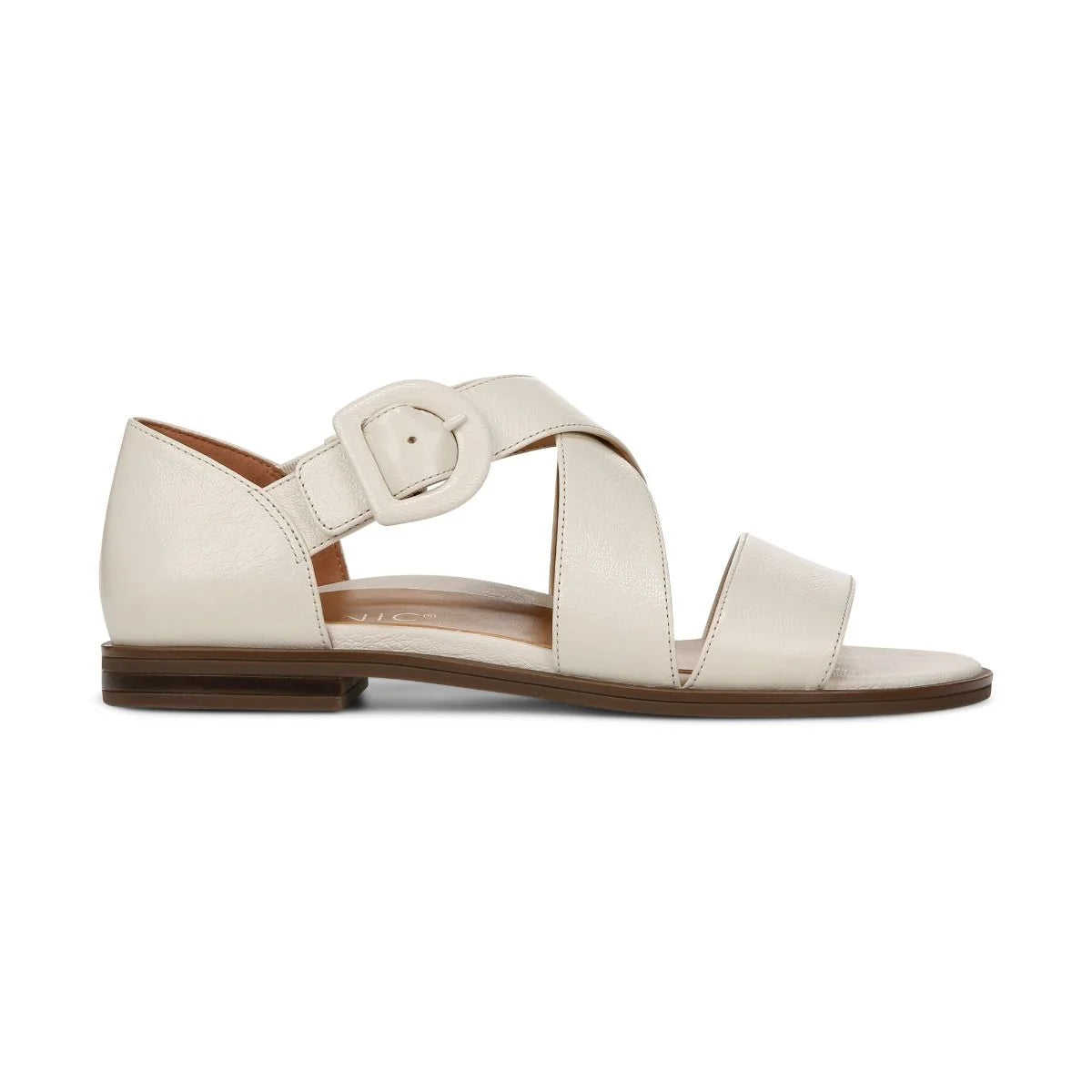Women's Vionic Pacifica Strappy Sandal Color: Cream Leather 2