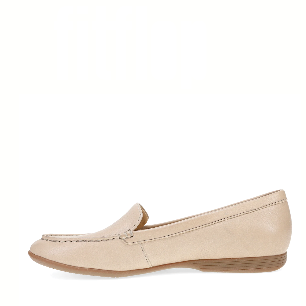 Women's Dansko Lorri Color: Sand Tumbled Flat 2