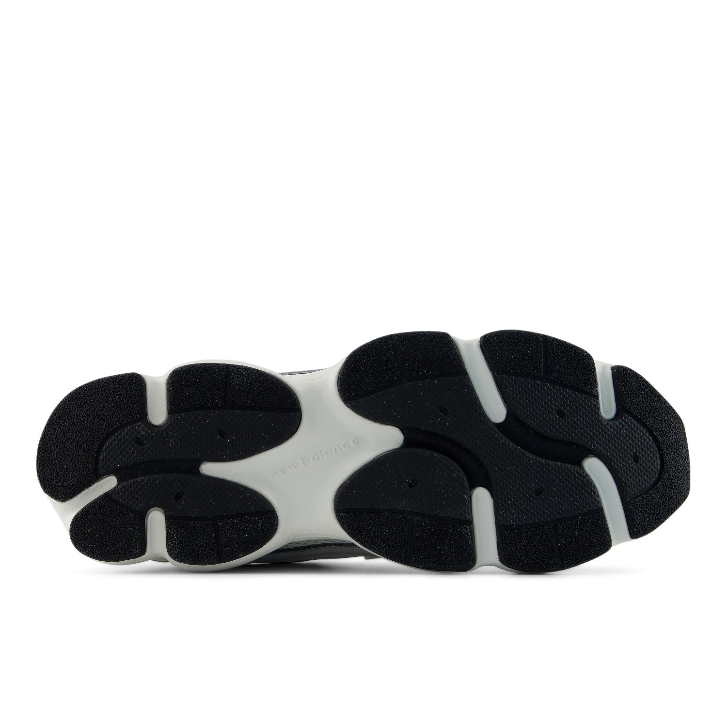 Black and white sole of a shoe on a white background