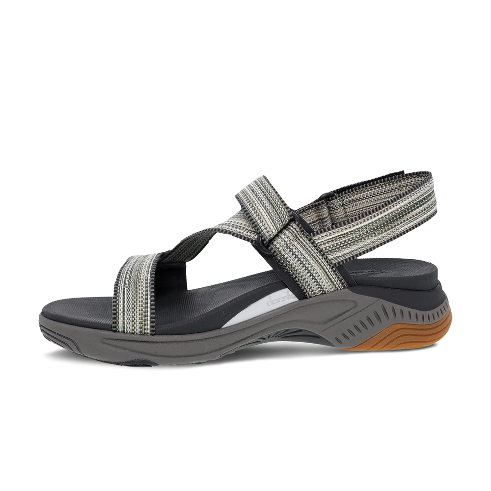 Women's Dansko Rayna Color: Black Multi Webbing Sandal 2