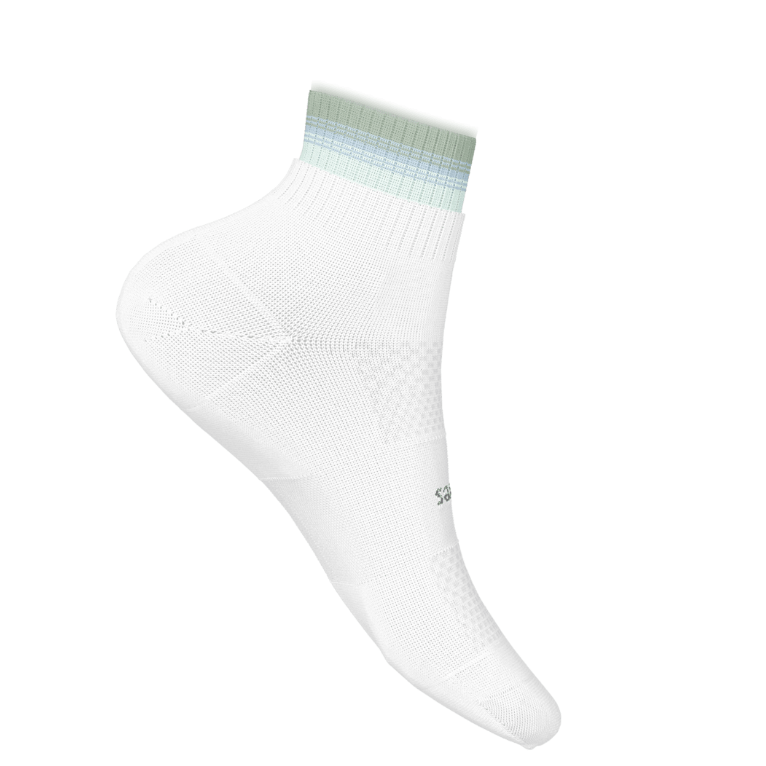 Feetures High Performance Max Cushion Stacked Quarter Socks 1