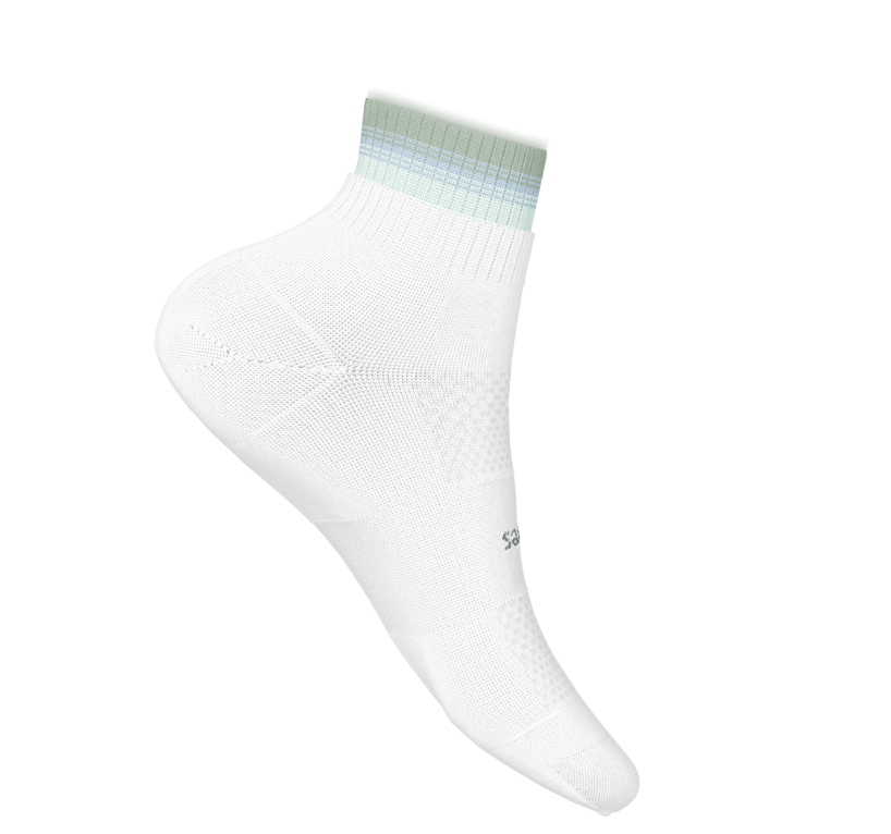 Feetures High Performance Max Cushion Stacked Quarter Socks 1