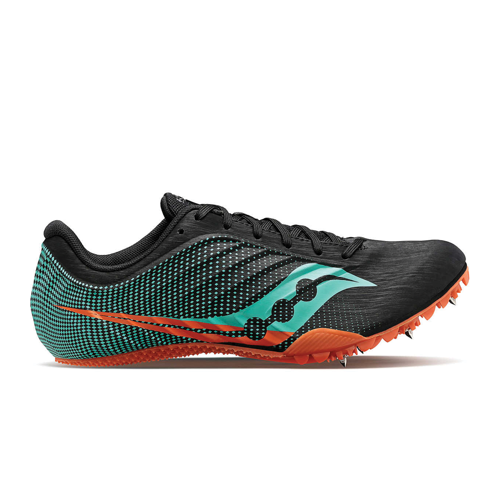 Men's Saucony Spitfire 5 Color: Black | Cool Mint 2