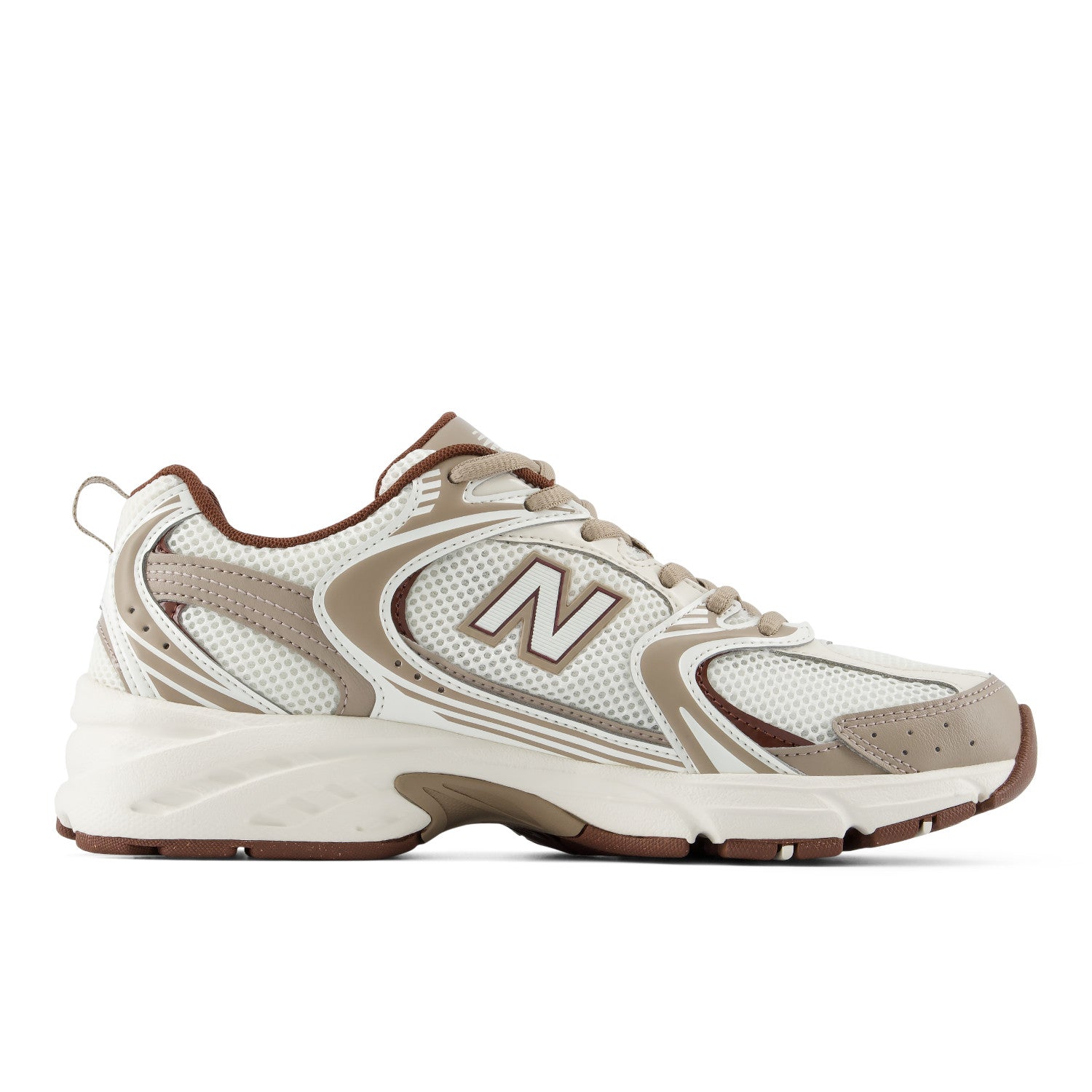 Black new balance running shoe with white sole on a white background