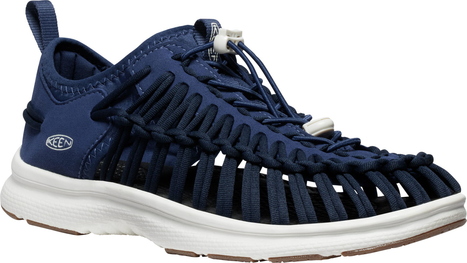 Men's Keen UNEEK O3 Sneaker Sandal Color: Naval Academy/Birch 3