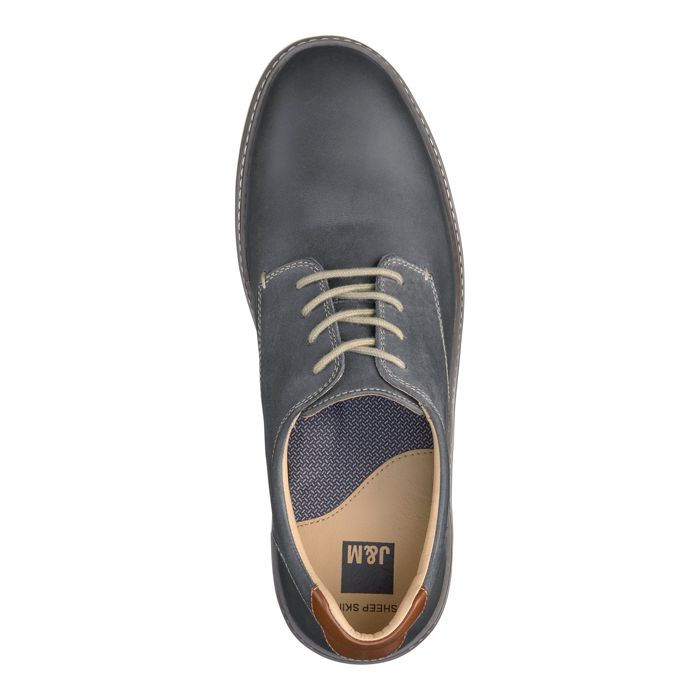 Men's Johnston & Murphy McGuffey Plain Toe Color: Gray 4