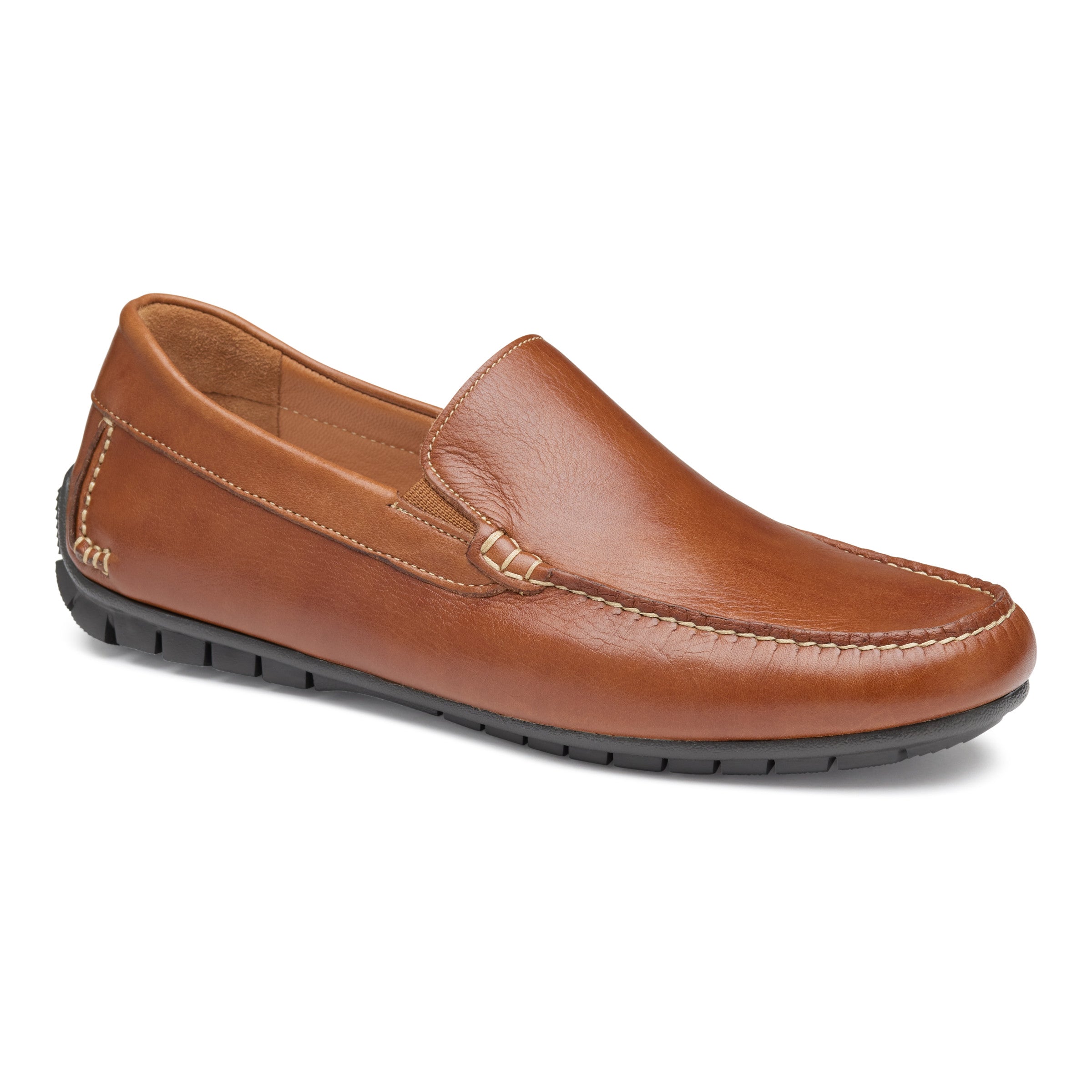 Men's Johnston & Murphy Cort Moc Venetian Color: Tan Full Grain 1