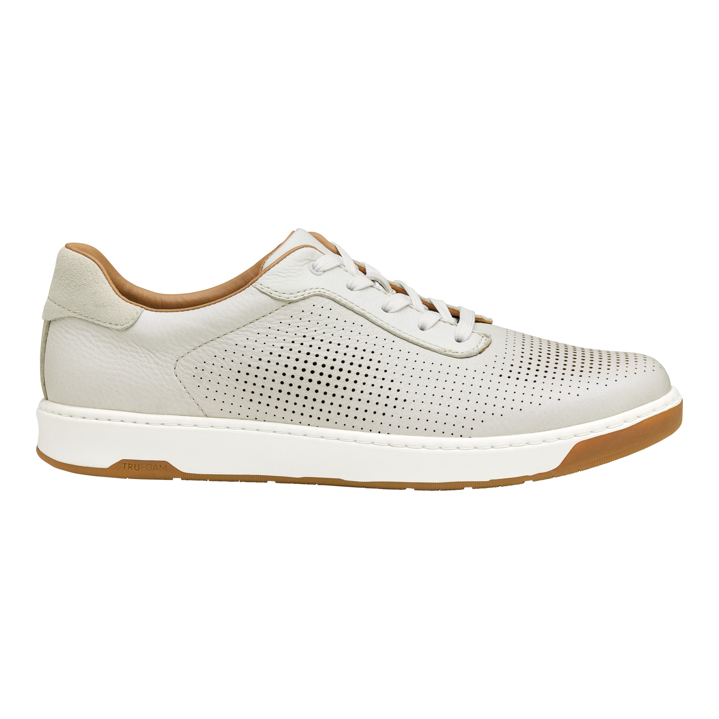 Men's Johnston & Murphy Daxton U-Throat Color: White Full Grain 2