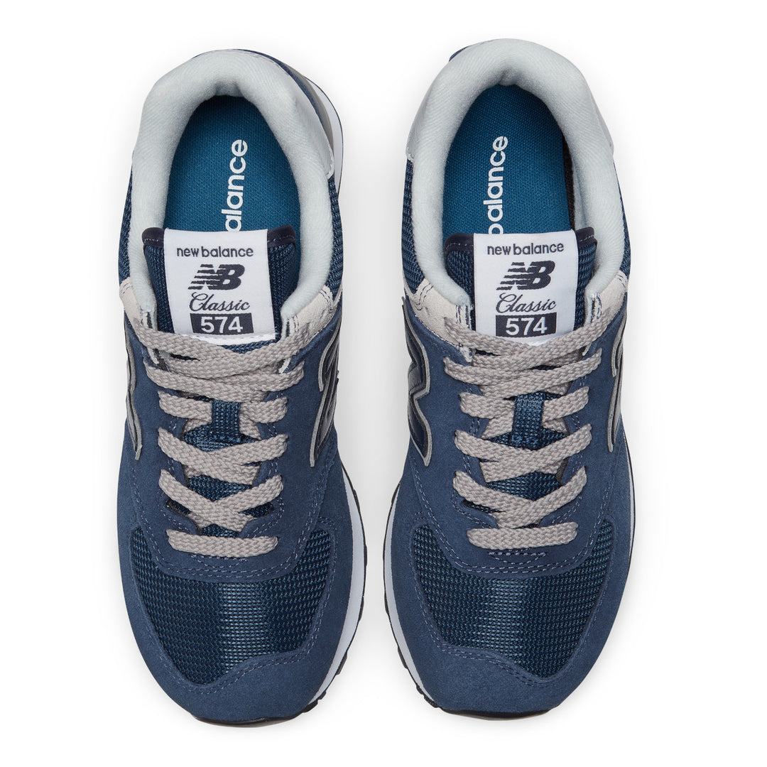 Women's New Balance 574 Core Color: Navy with White 3