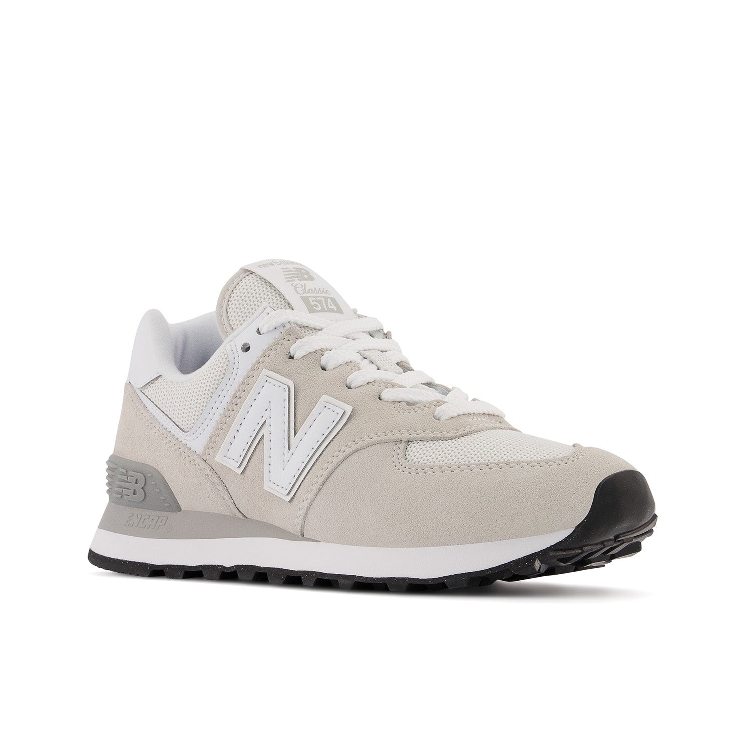 Women's New Balance 574 Core Color: Nimbus cloud with white 7