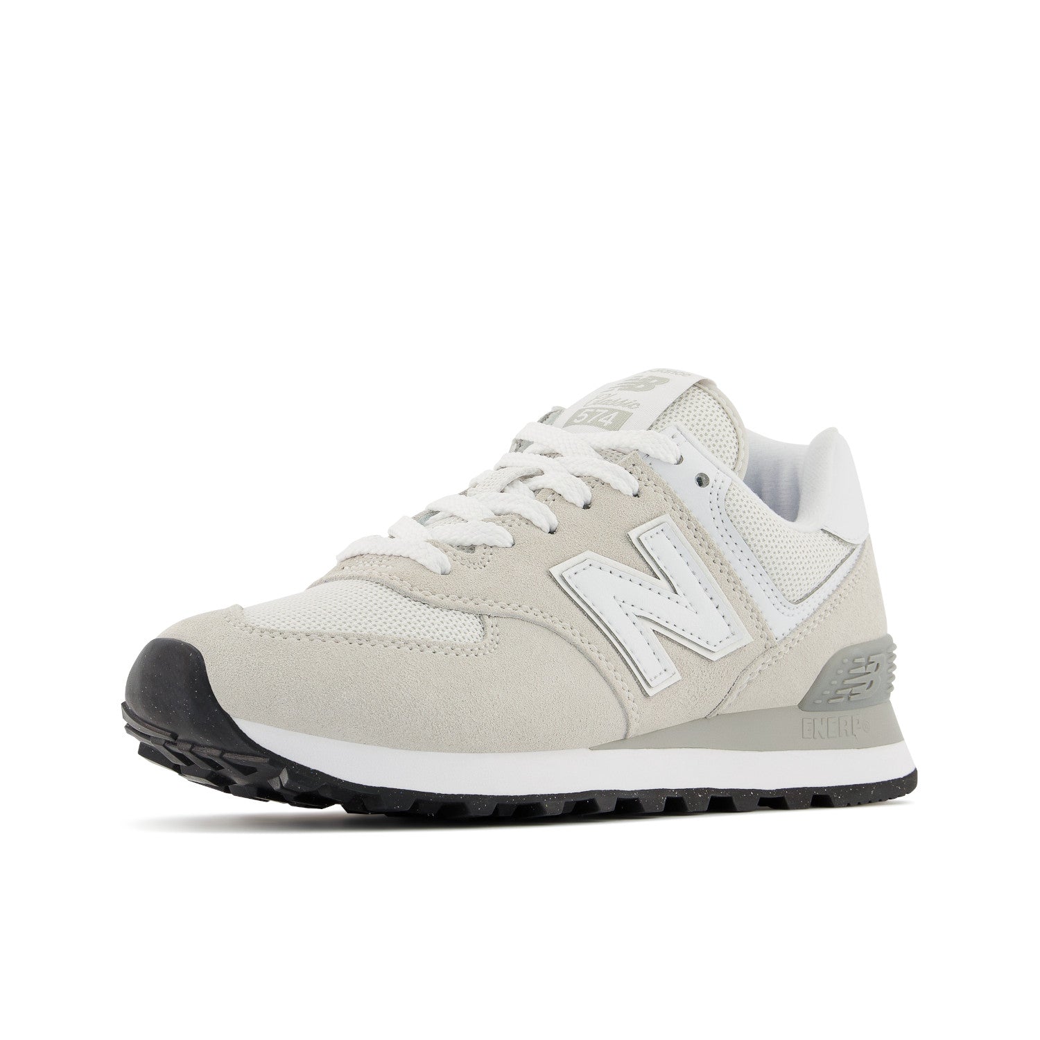 Women's New Balance 574 Core Color: Nimbus cloud with white 9