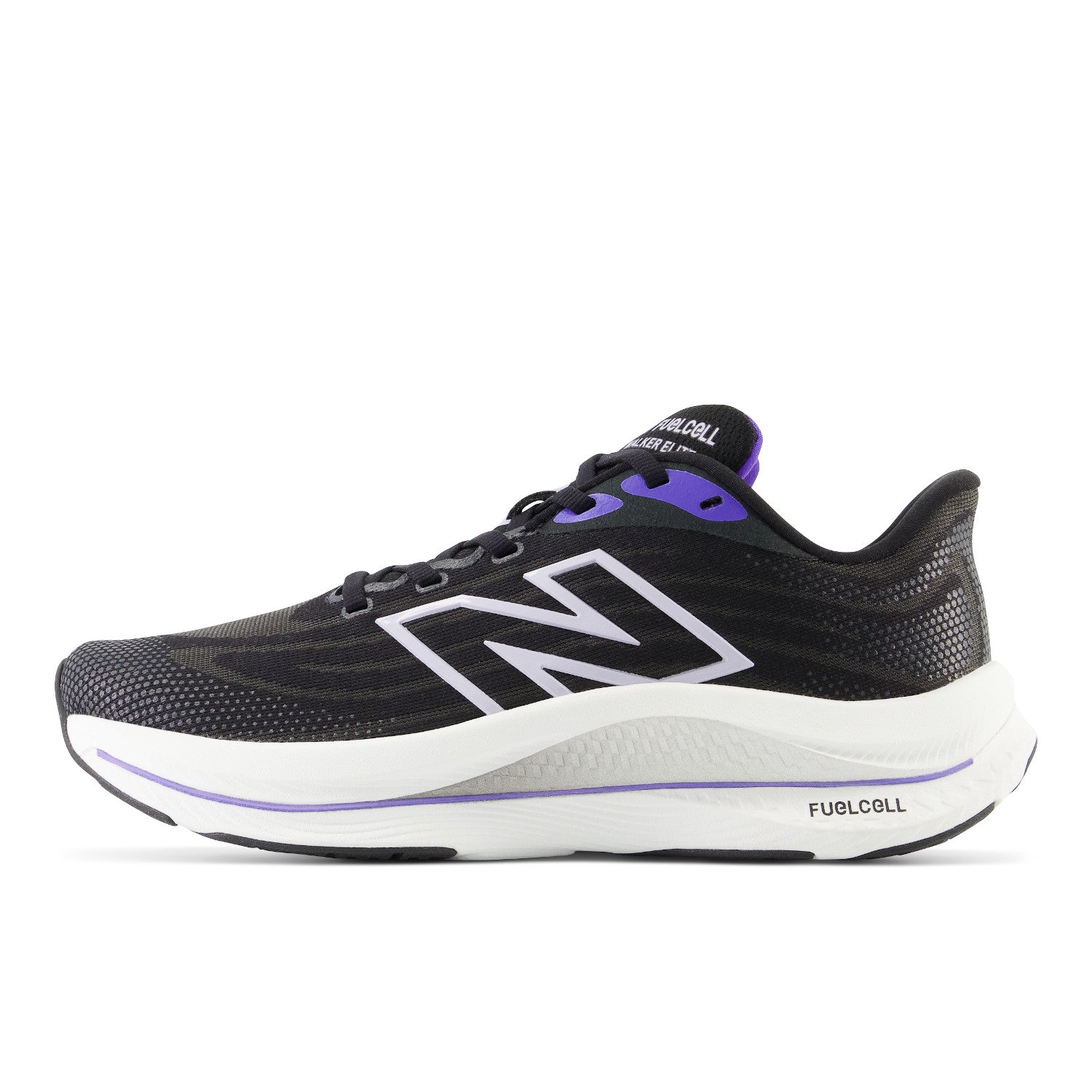 Women's New Balance FuelCell Walker Elite Colo: Black Electric Indigo with Grey Violet