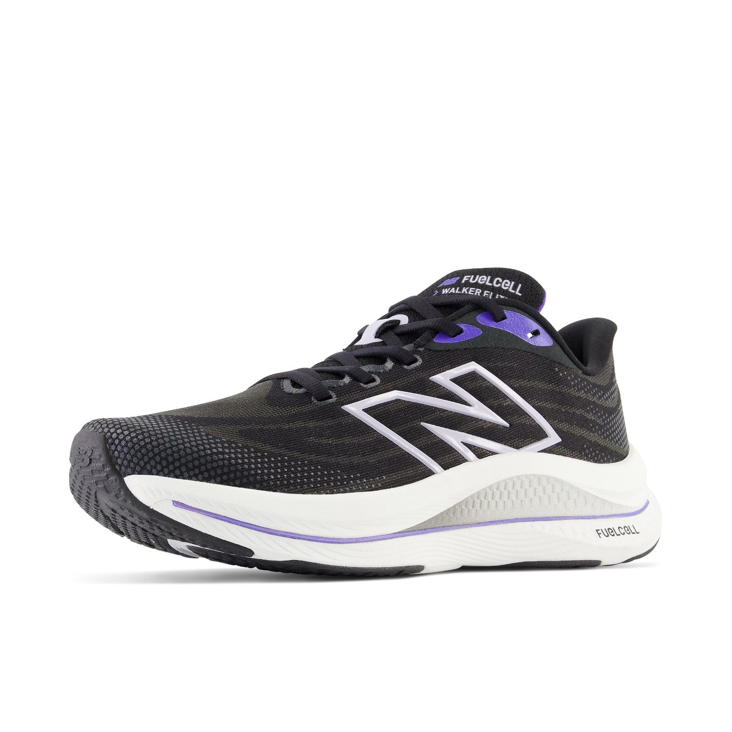 Women's New Balance FuelCell Walker Elite Colo: Black Electric Indigo with Grey Violet