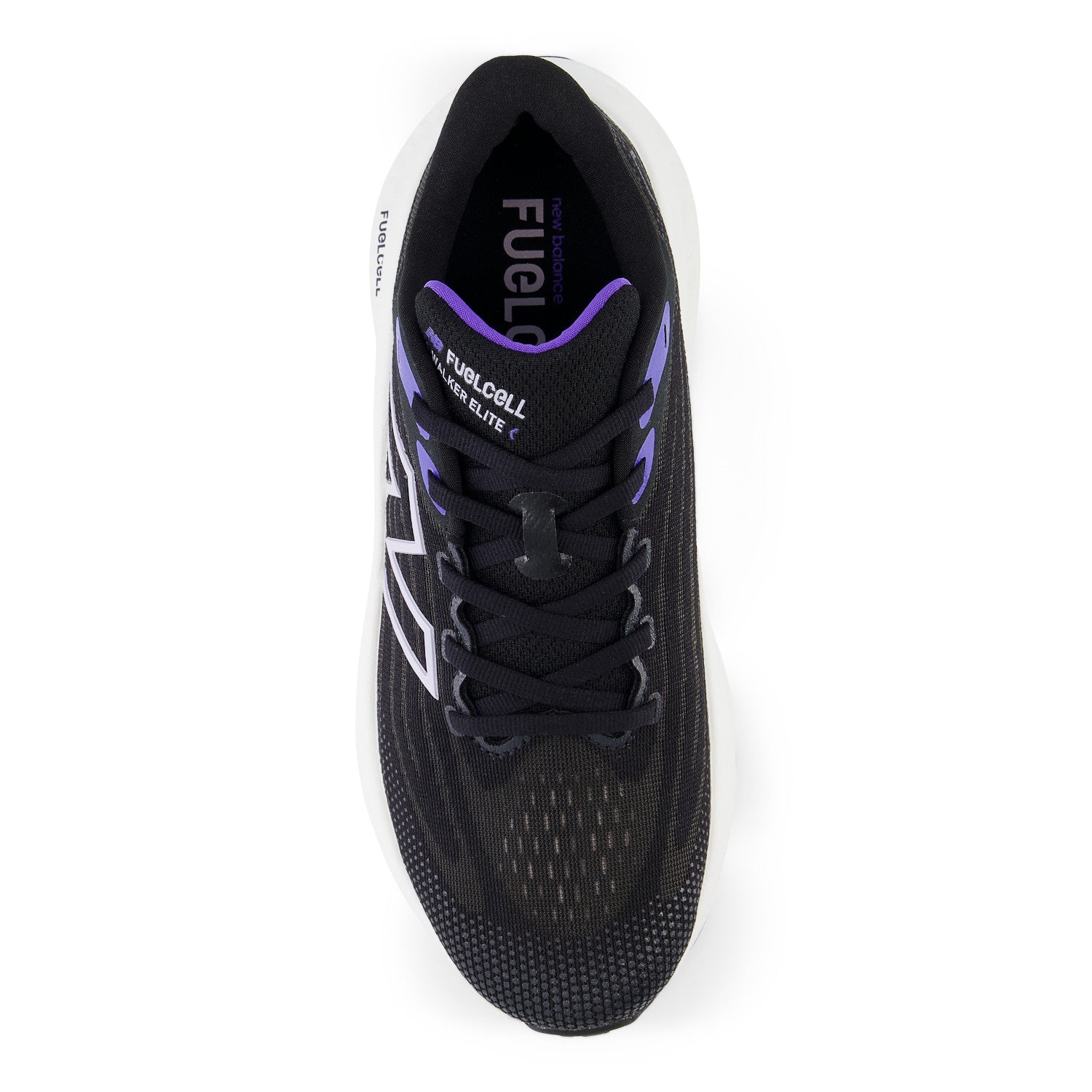 Women's New Balance FuelCell Walker Elite Colo: Black Electric Indigo with Grey Violet