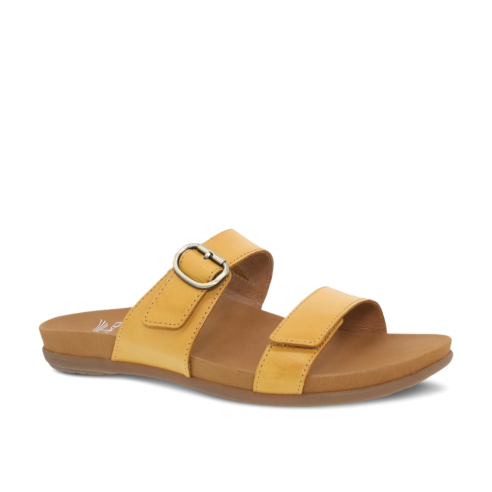 Women's Dansko Justine Color: Yellow Calf Sandal 1