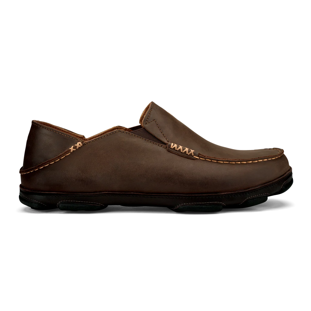 Men's Olukai Moloa Leather Slip-On Shoes 1