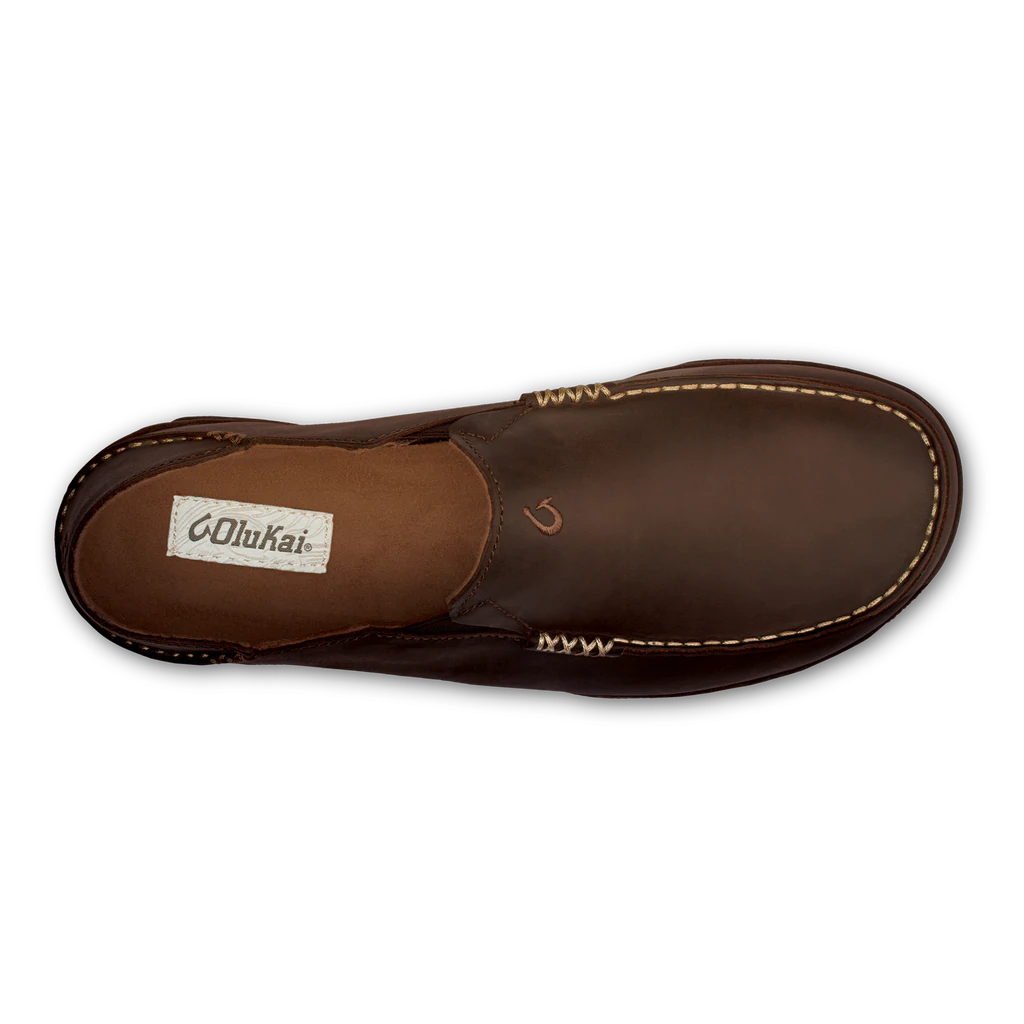 Men's Olukai Moloa Leather Slip-On Shoes 4