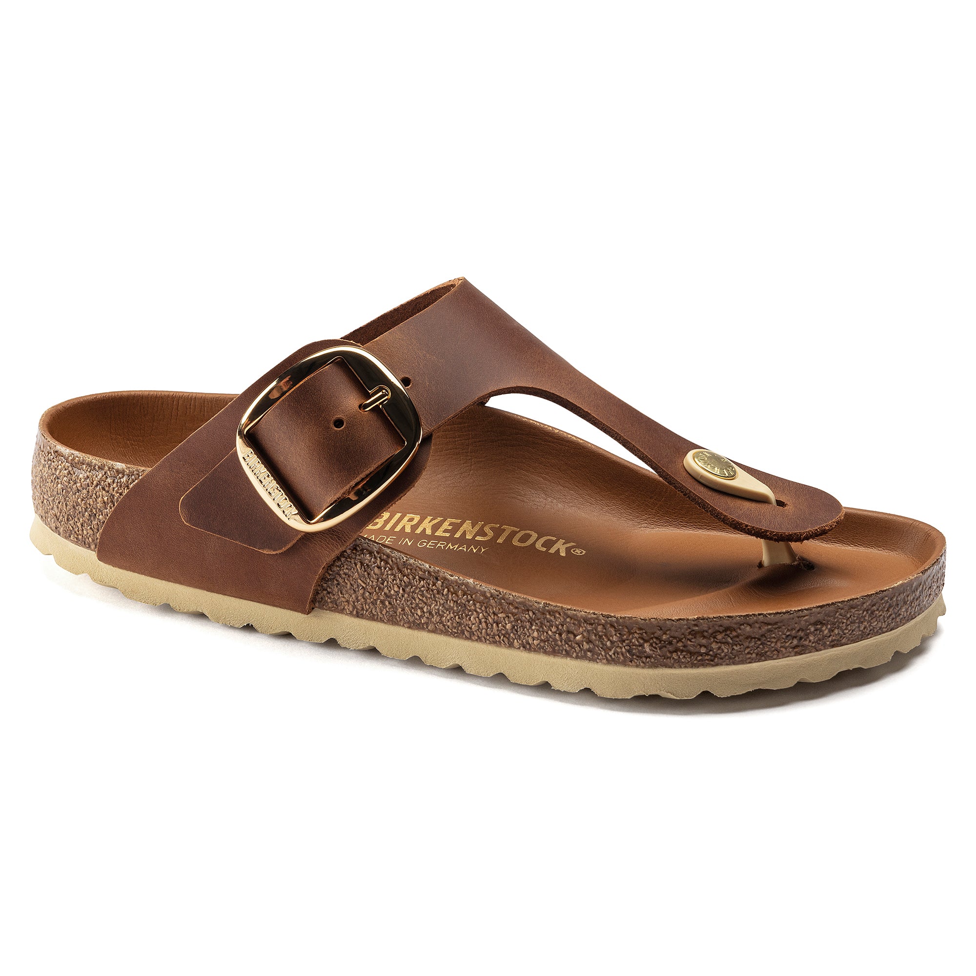Women's Birkenstock Gizeh Big Buckle Oiled Leather 2