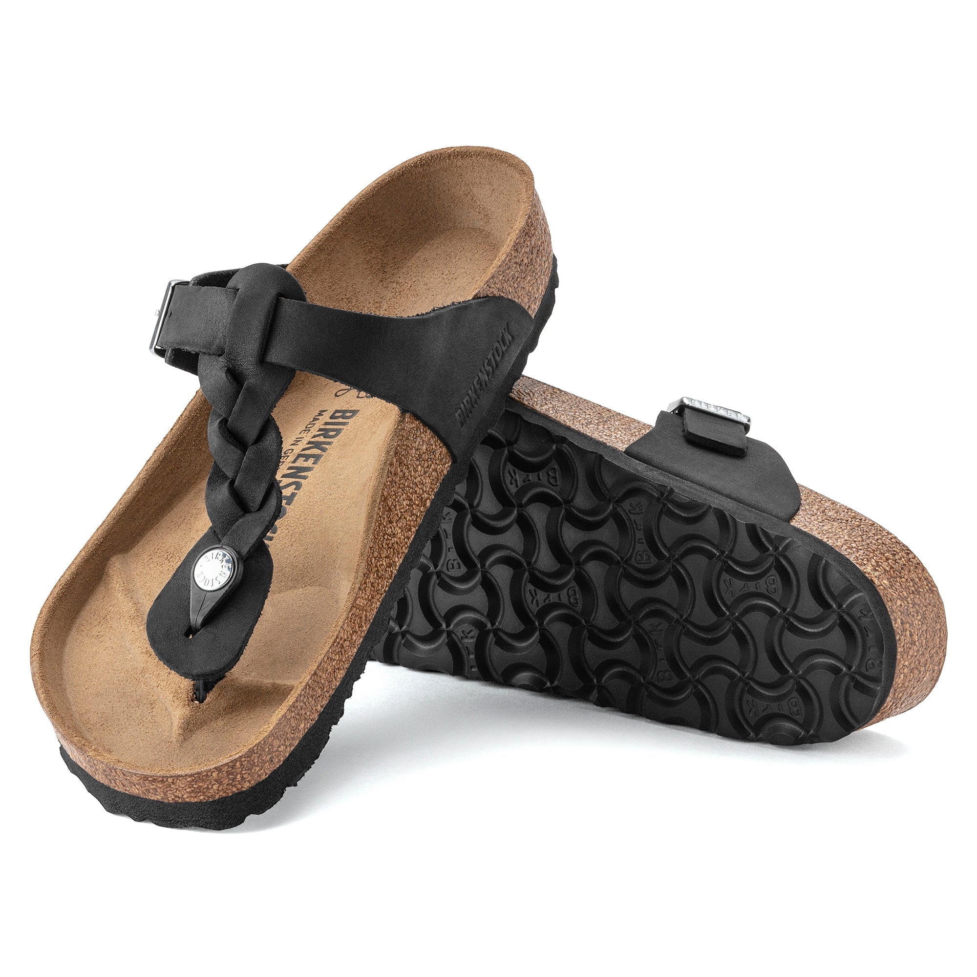 Women's Birkenstock Gizeh Braided Oiled Leather 5