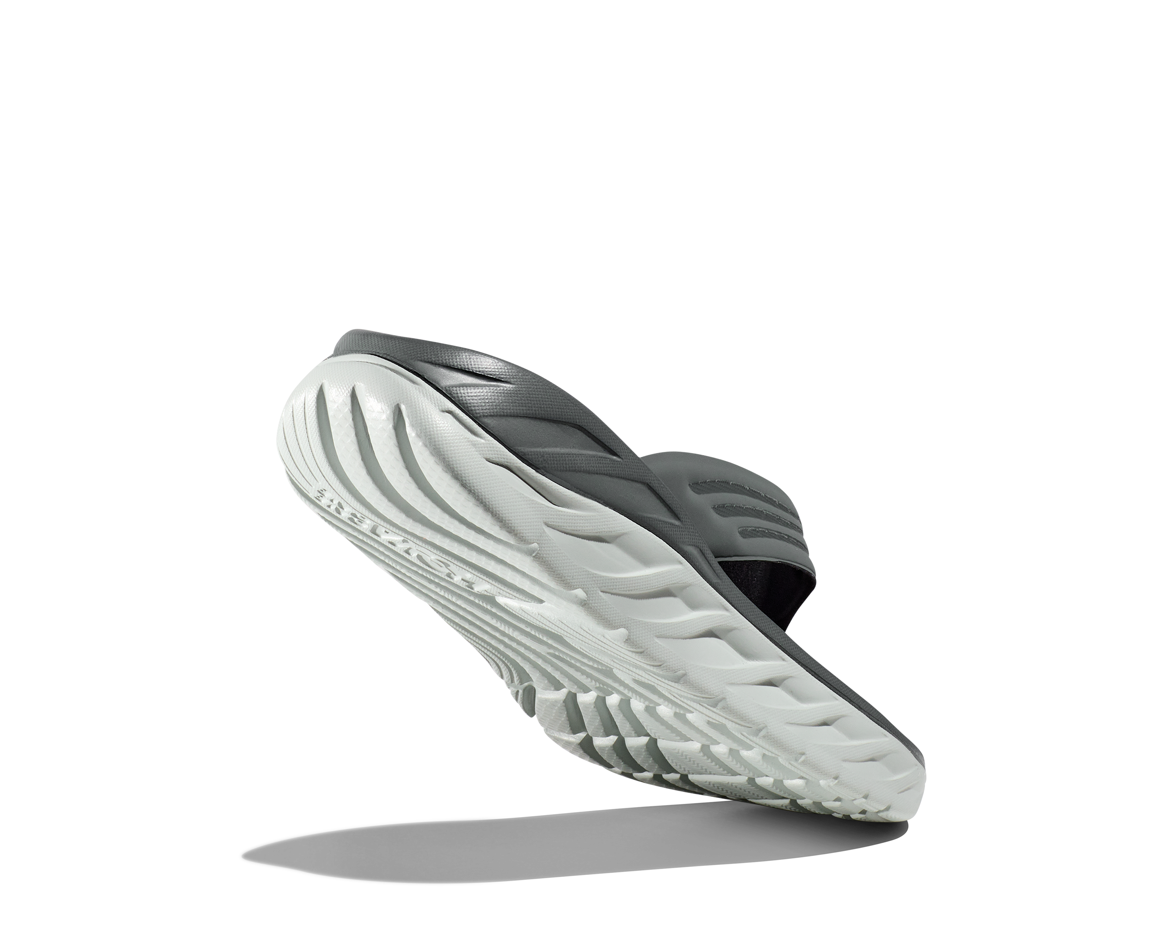 Men's Hoka Ora Recovery Flip Color: Balsam Green/ Mercury