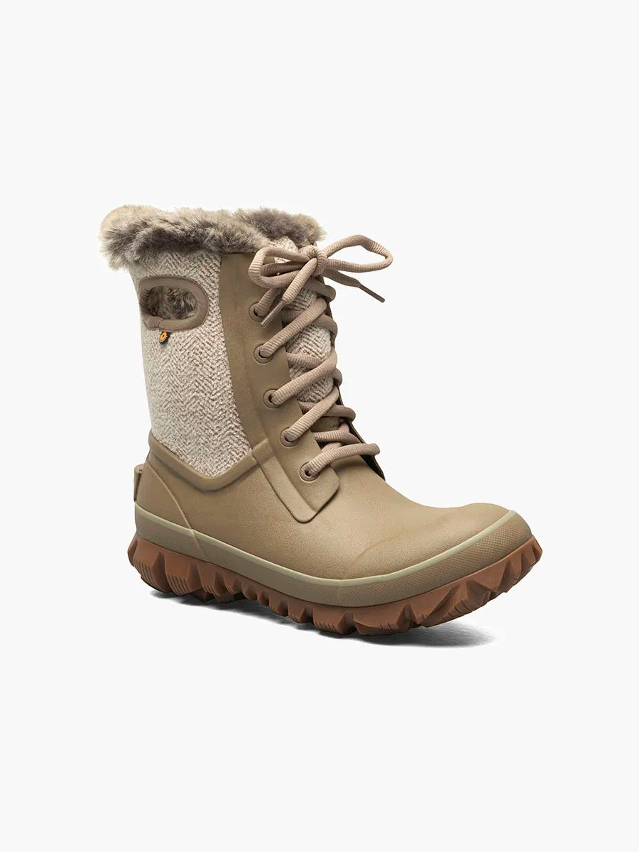 Women's Bogs Arcata Cozy Chevron Color: Taupe