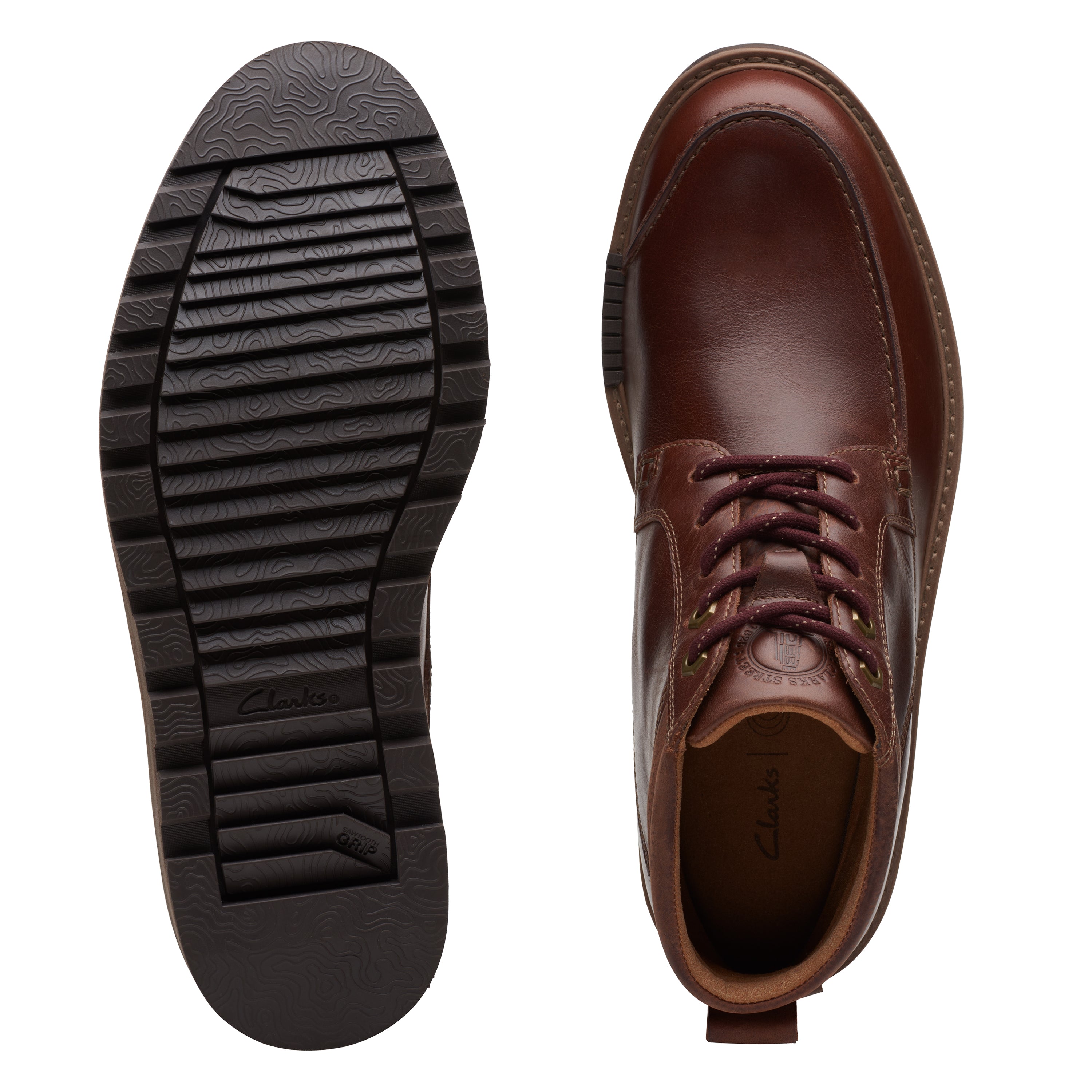 Men's Clarks Hinsdale Mid Color: Brown