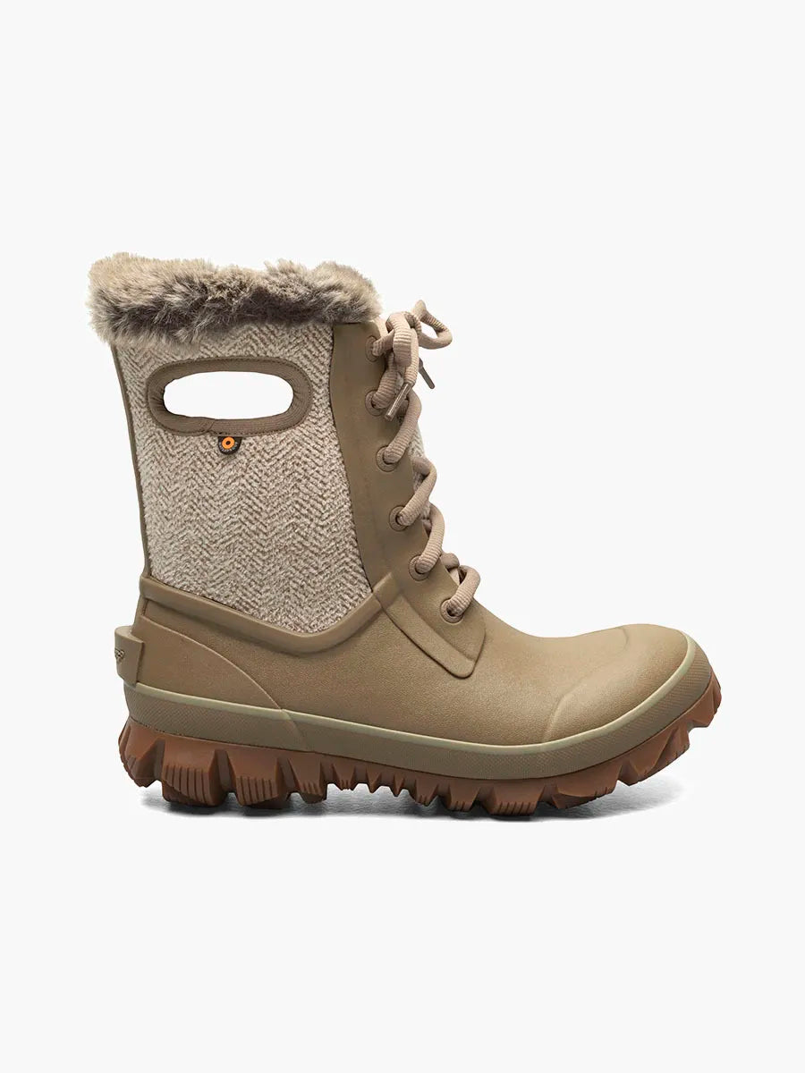 Women's Bogs Arcata Cozy Chevron Color: Taupe