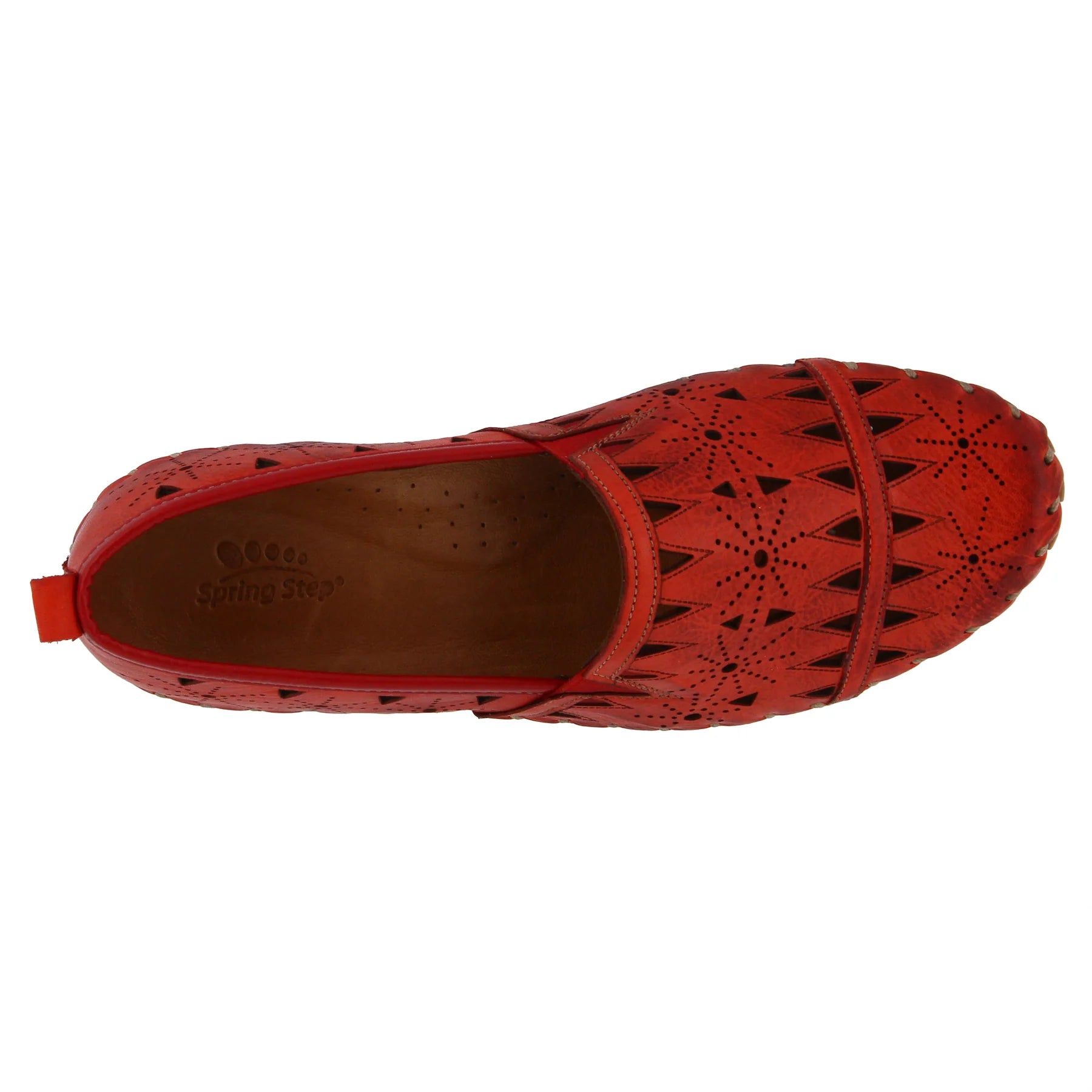 Women's Spring Step Fusaro Loafer Shoe Color: Red