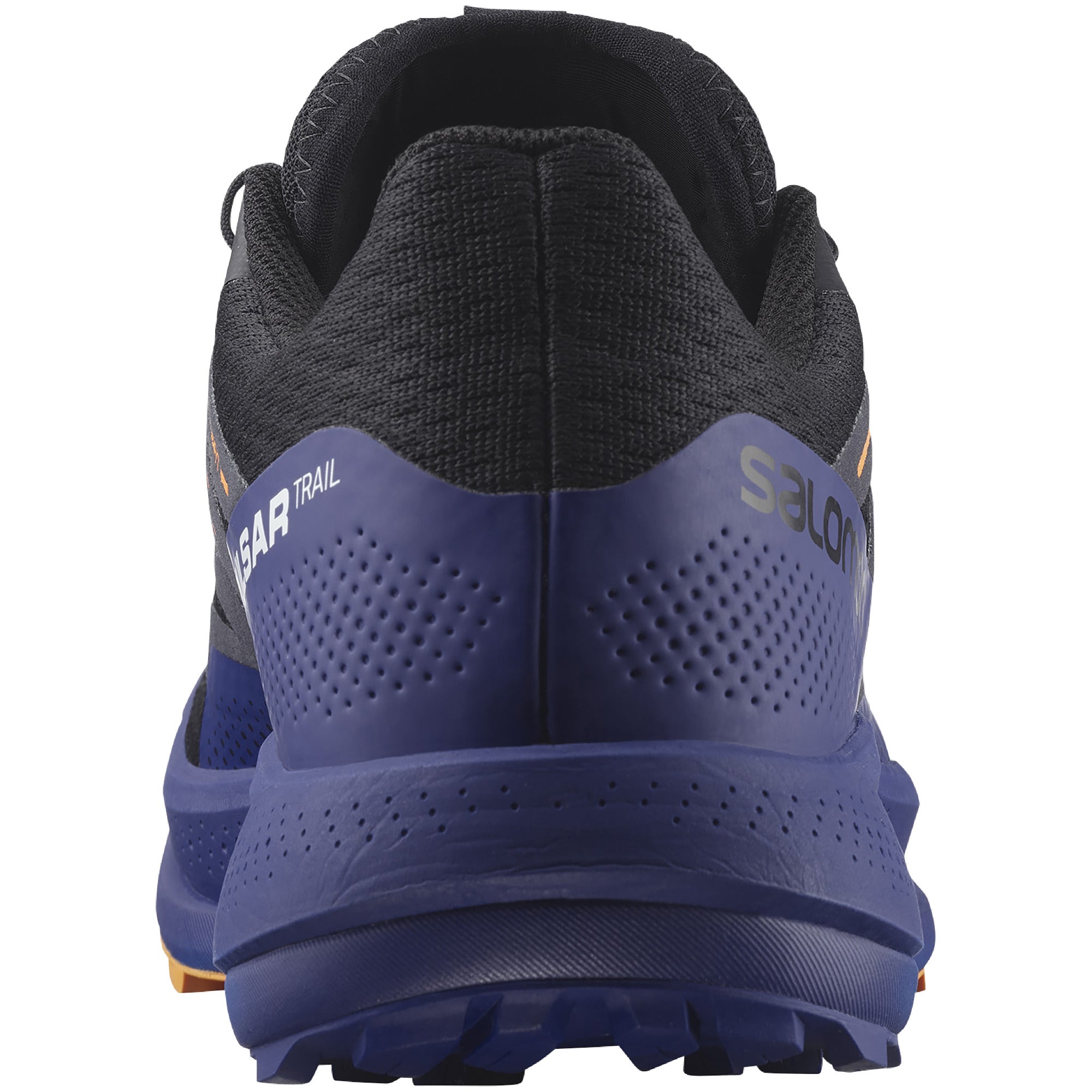 Men's Salomon Pulsar Trail Color: Black / Clematis Blue / Blazing Orange