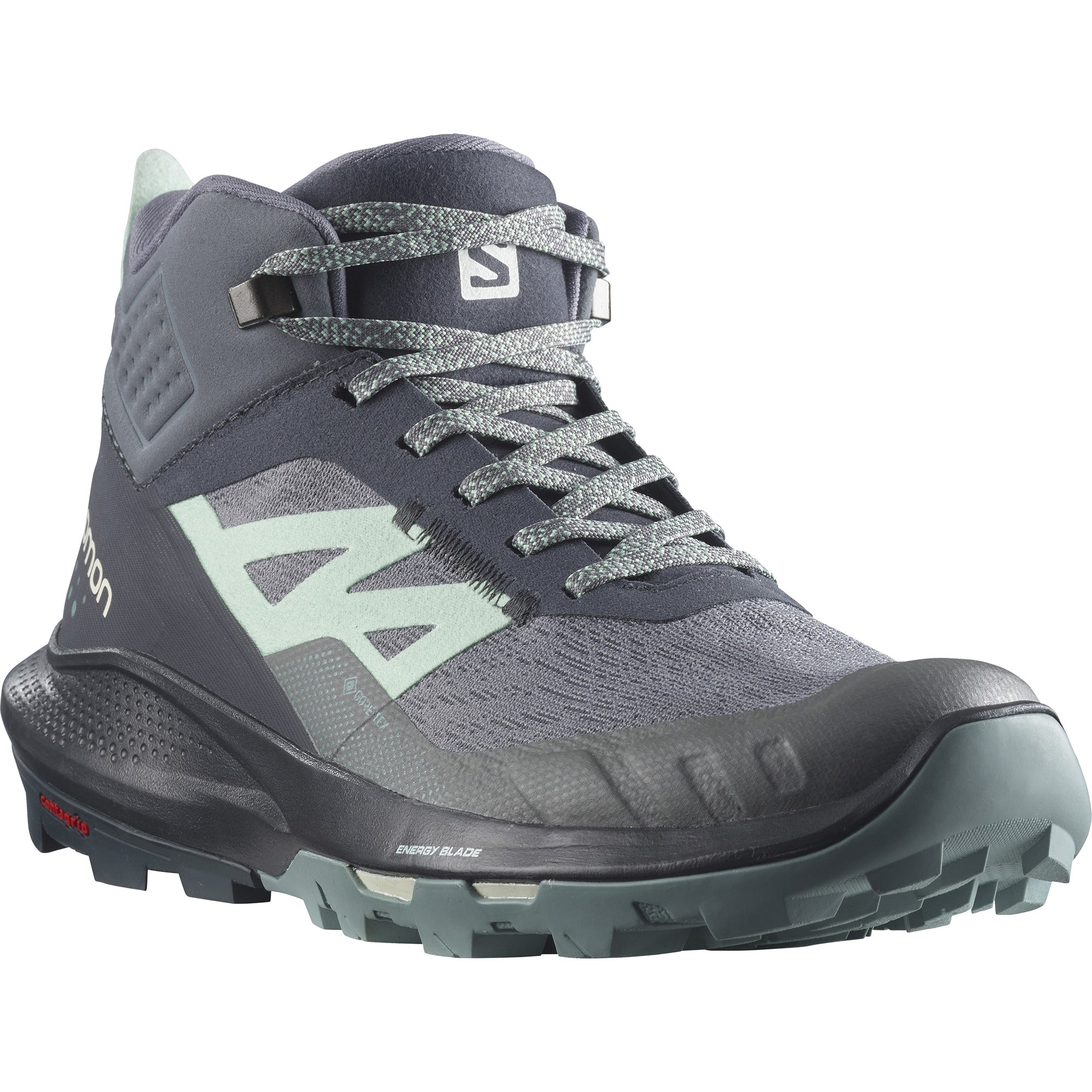 Women's Salomon Outpulse Mid Gore-Tex Color: Ebony/ Quiet Shade/ Ebony