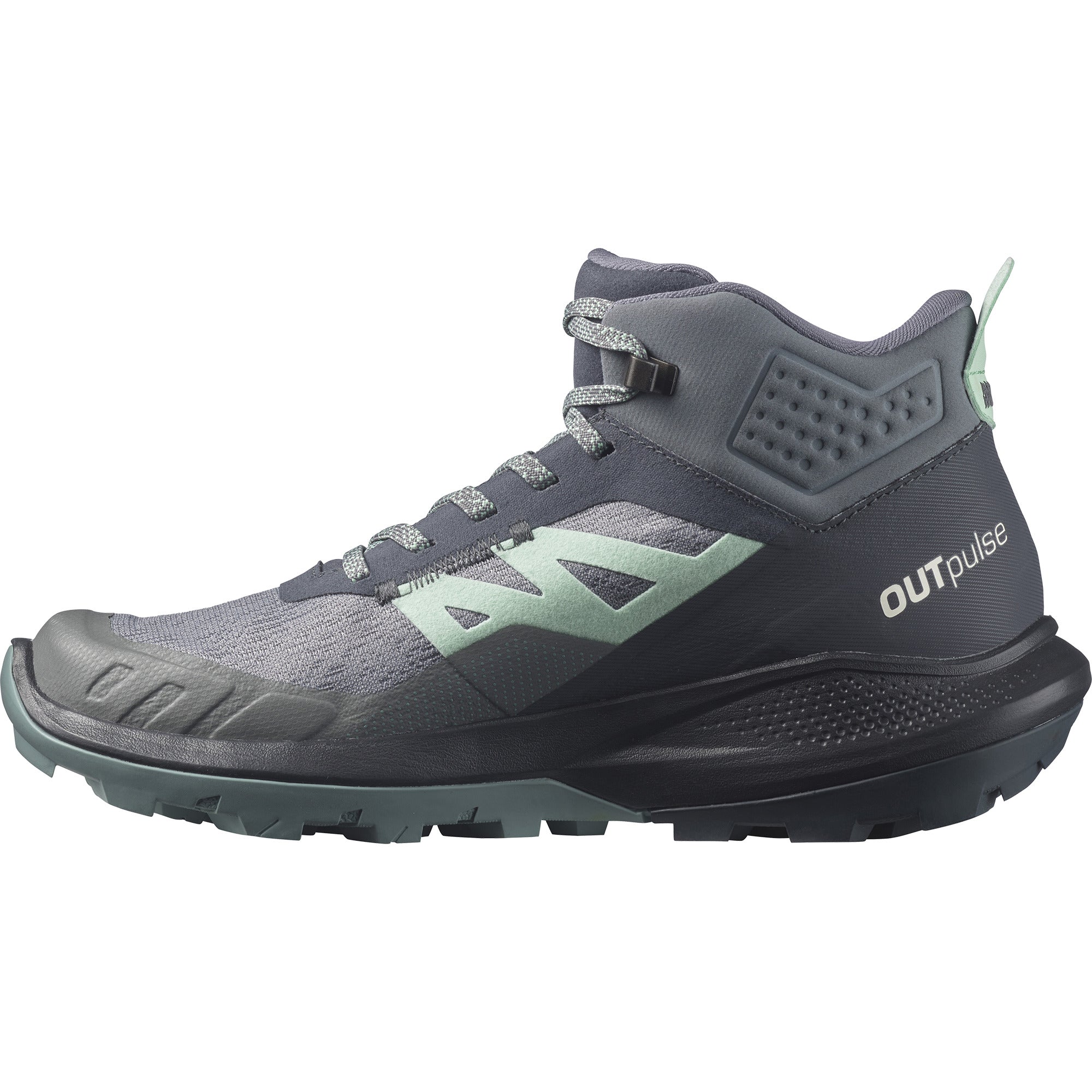 Women's Salomon Outpulse Mid Gore-Tex Color: Ebony/ Quiet Shade/ Ebony