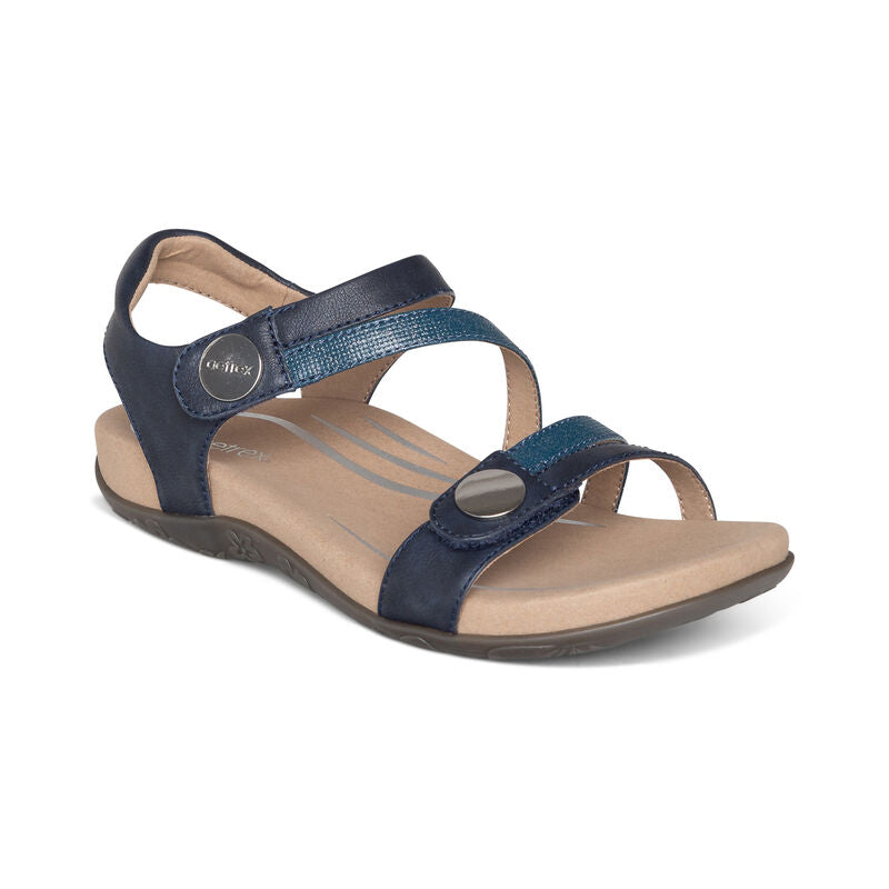 Women's Aetrex Jess Adjustable Quarter Strap Sandal 1