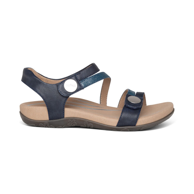 Women's Aetrex Jess Adjustable Quarter Strap Sandal 2