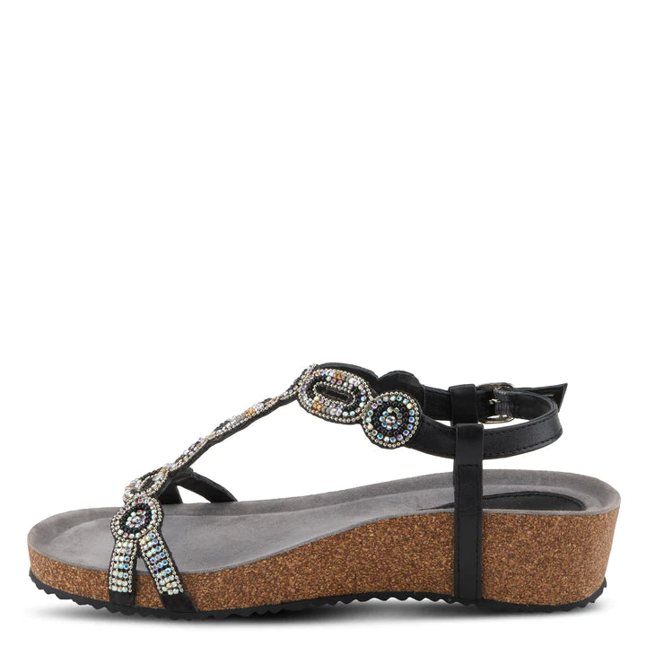 Women's Spring Step Azura Stunnin T-Strap Sandals 6