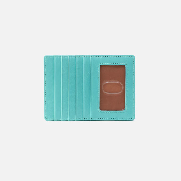 Women's Hobo Euro Slide Card Case Color: Light Aqua