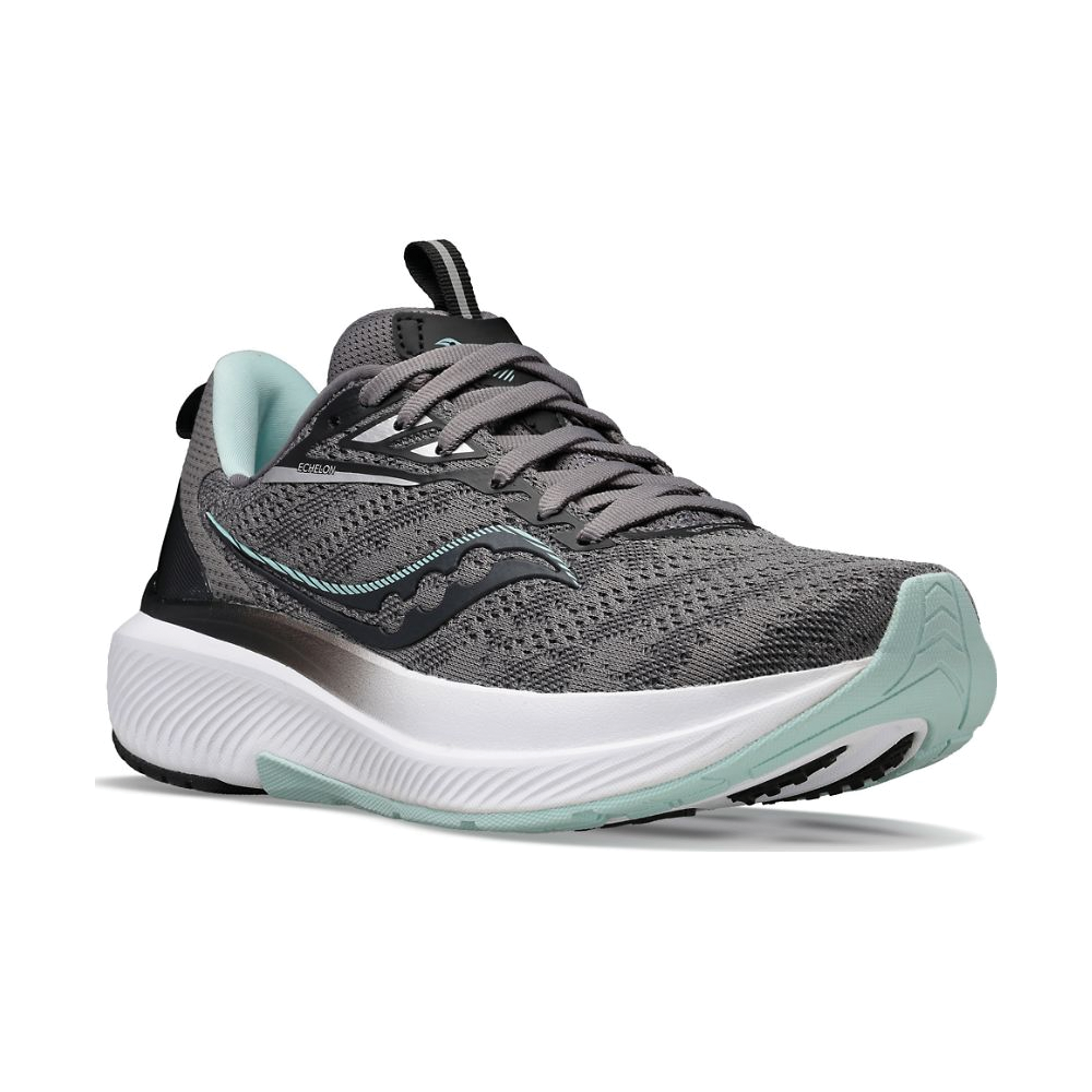 Women's Saucony Echelon 9 Color: Charcoal | Ice