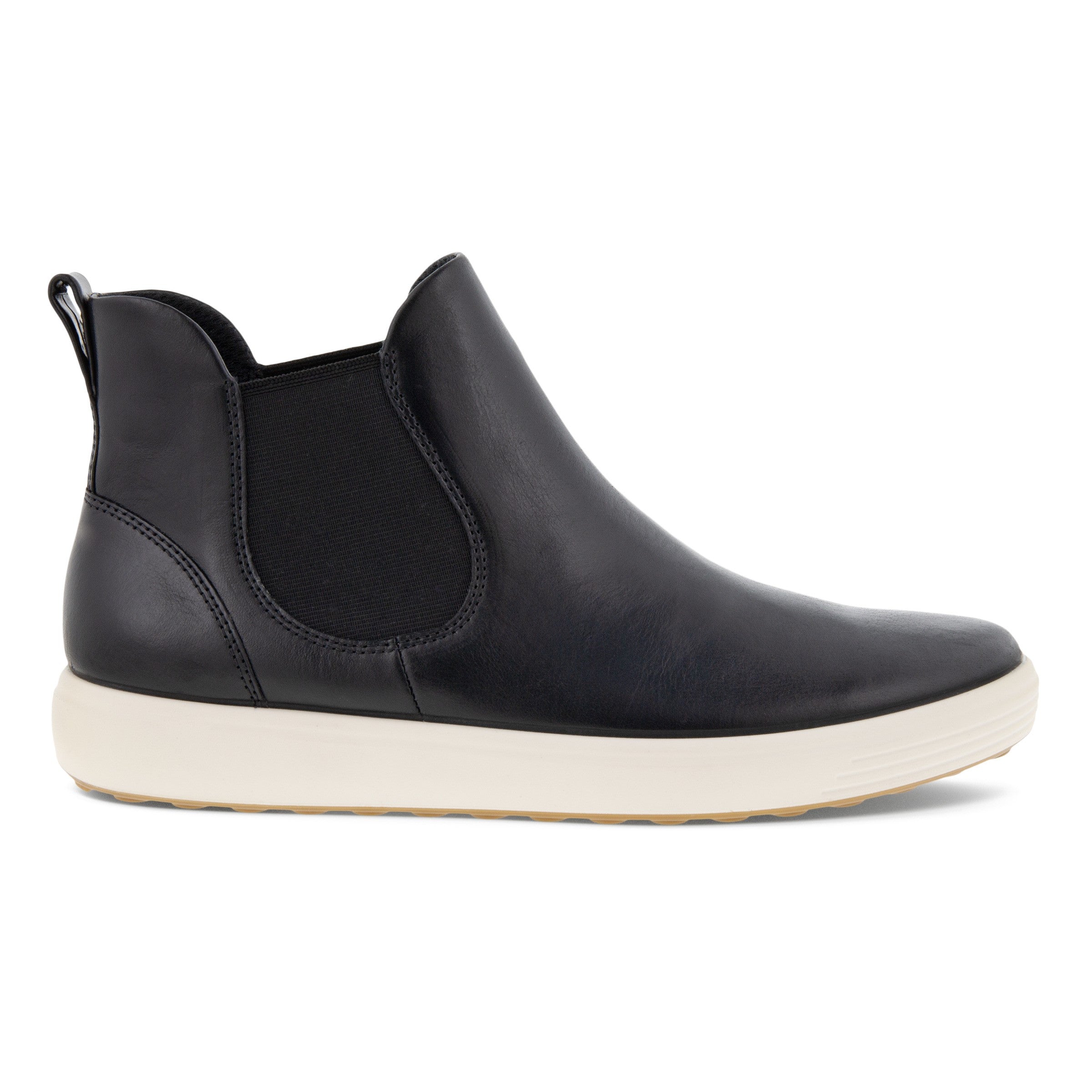 Women's Ecco Soft 7 Chelsea Boot Color: Black
